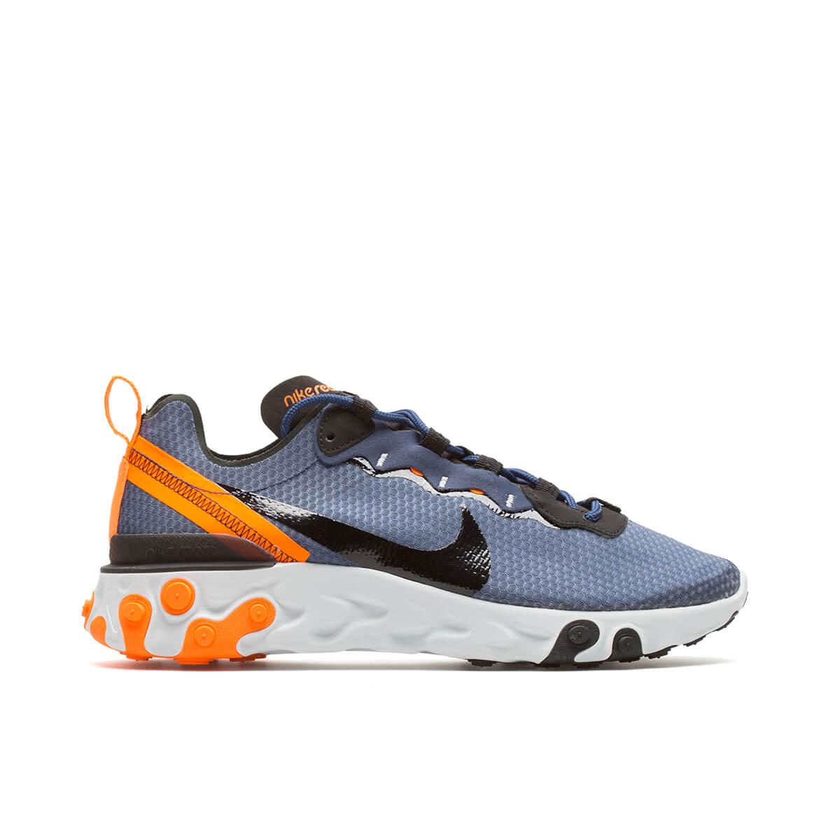 Nike Leather React Element 55 Se In Midnight Navy Blue For Men Lyst