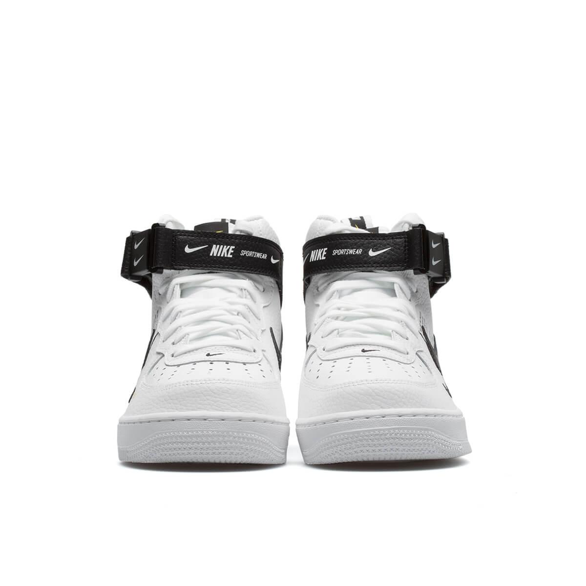 air force 1 mid 07 lv8 white black