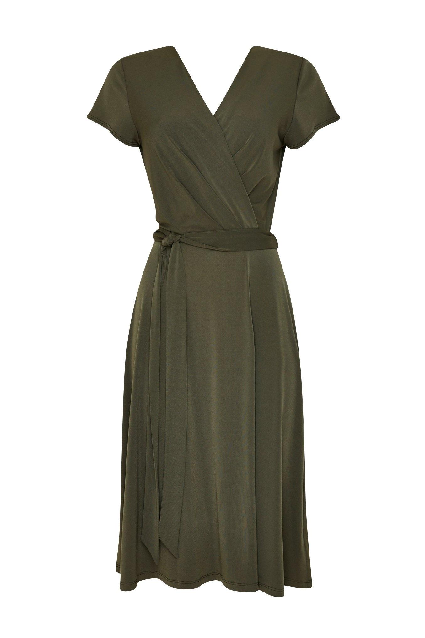 wallis wrap midi dress