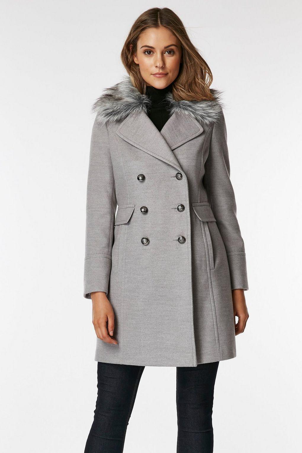 Wallis Khaki Military Coat on Sale, 55 