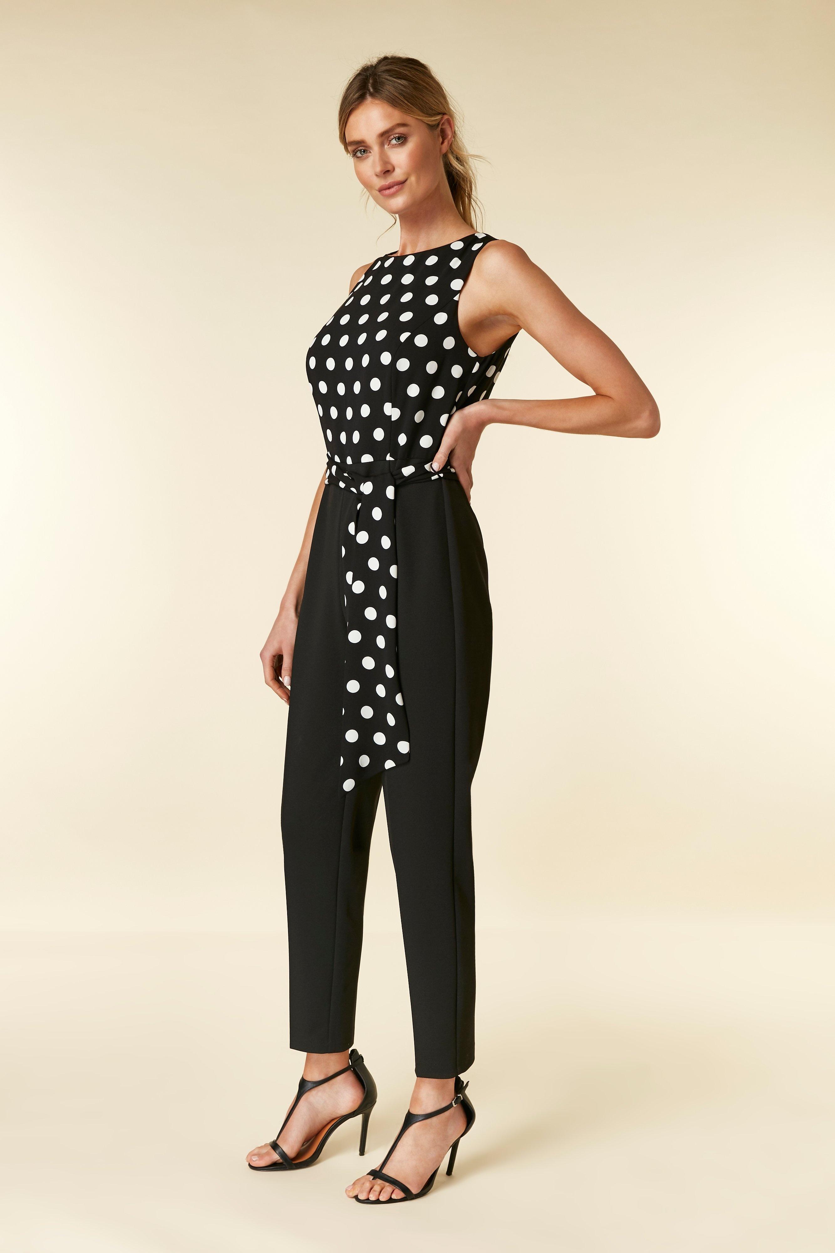 wallis polka dot jumpsuit