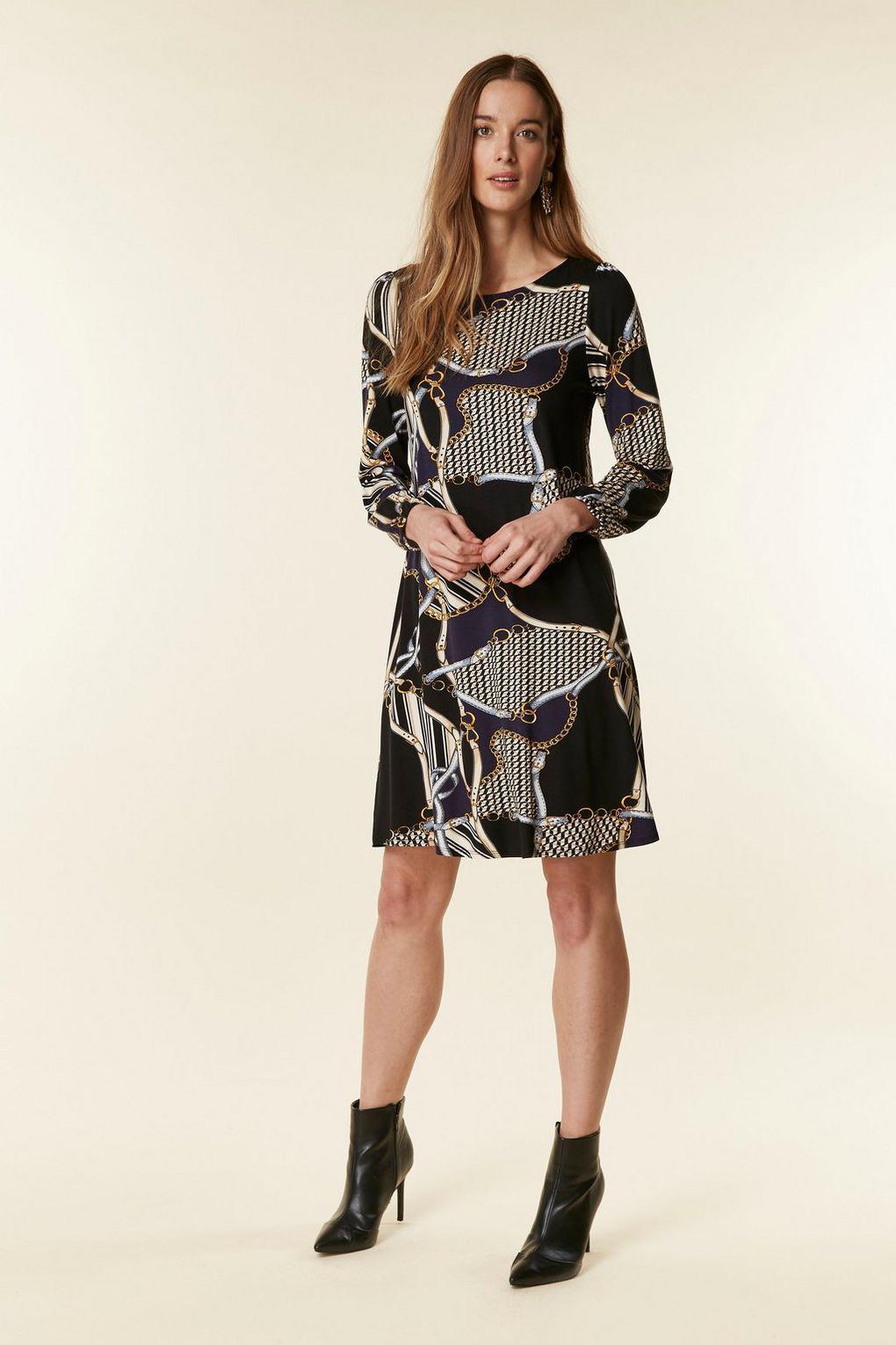 wallis chain print dress