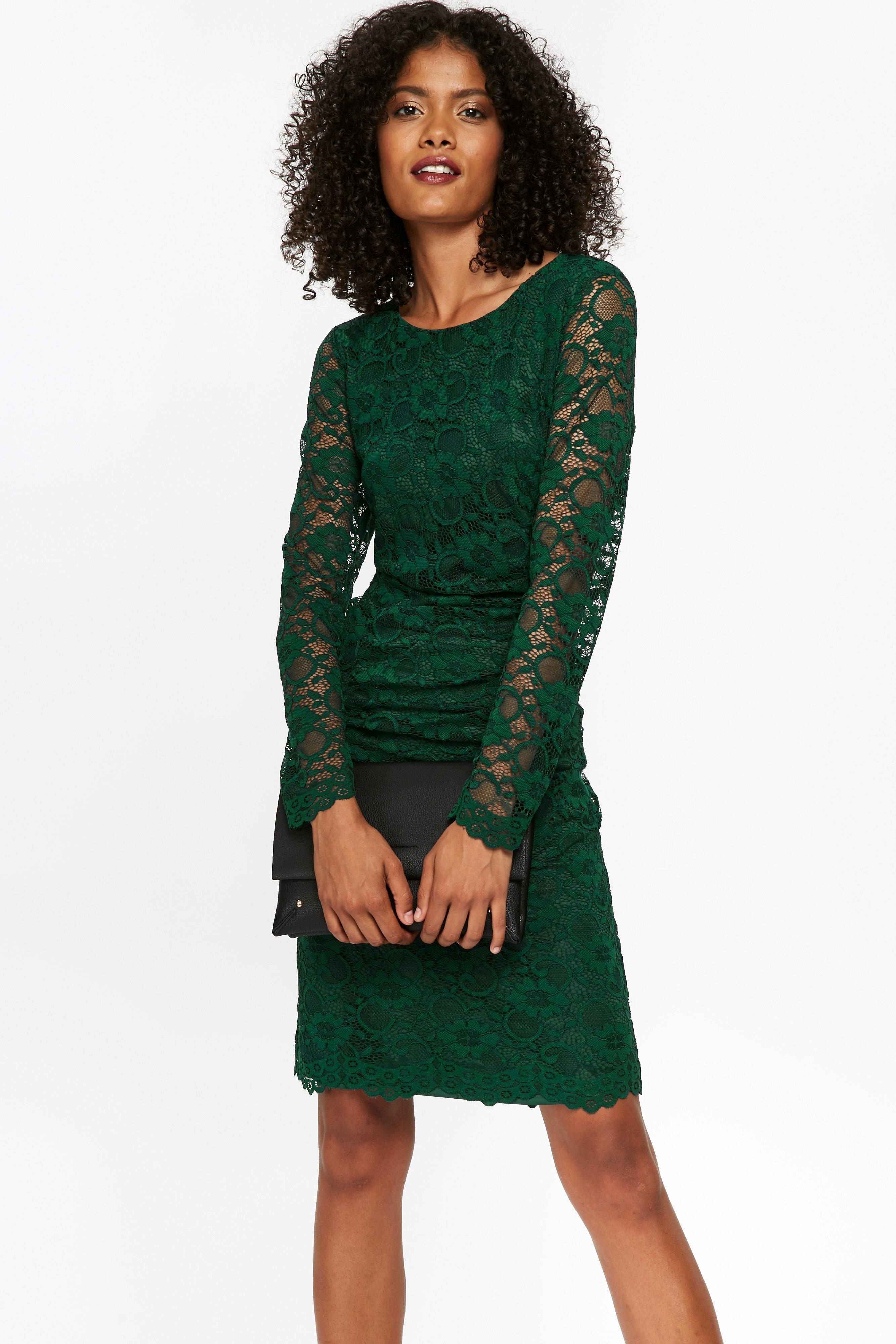 wallis green lace dress