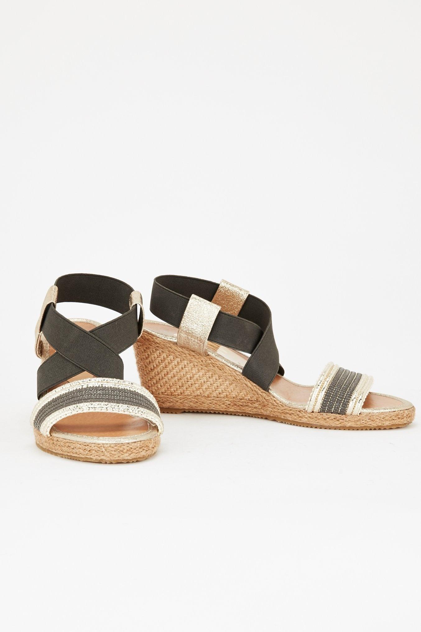 elastic strap espadrille