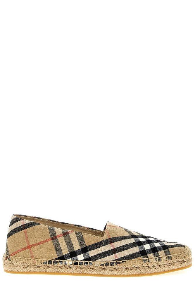 フラットシューズ Burberry Embroidered Canvas Espadrilles Burberry Espadrille shoes and sandals for Men | Online Sale