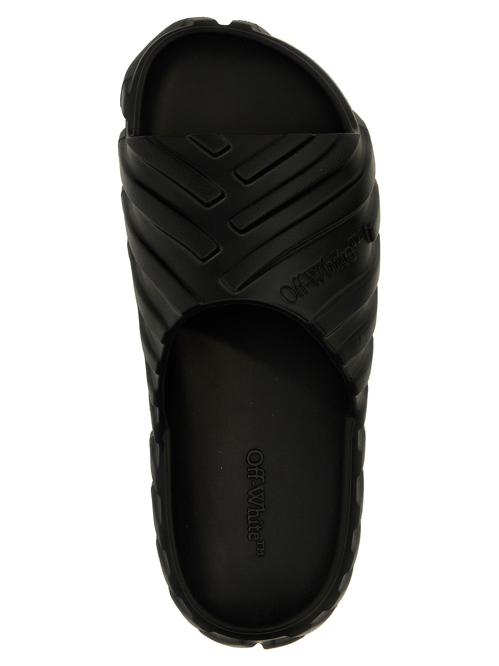 Off White c o Virgil Abloh Exploration Sandals in Black for Men