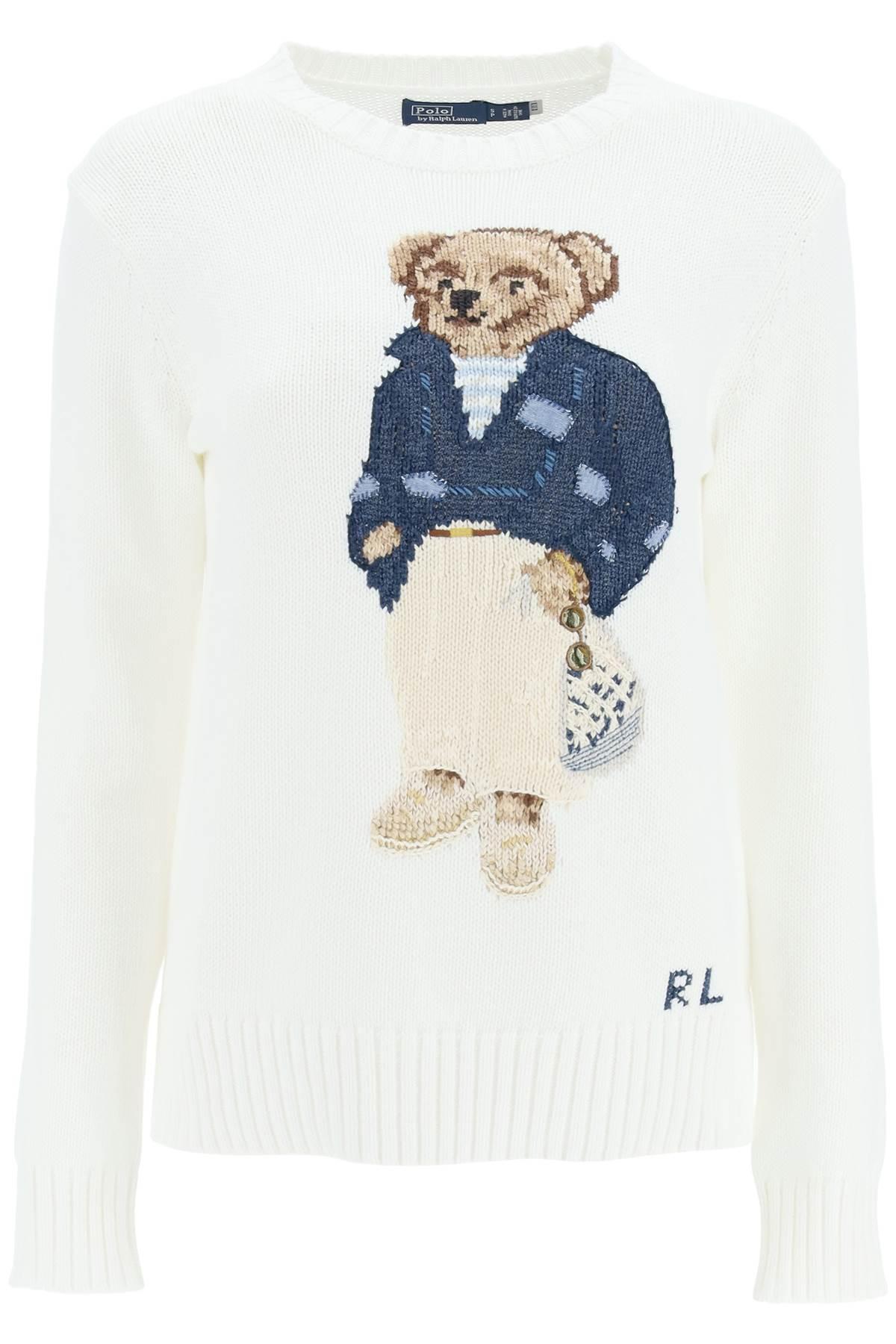 Polo Ralph Lauren Polo Bear Cotton Sweater in Blue | Lyst
