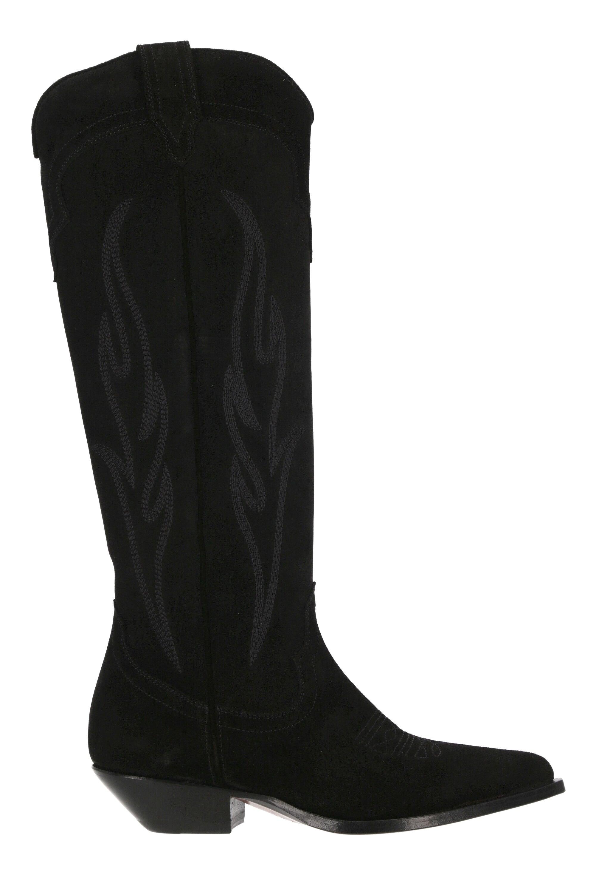 Sonora Boots Roswell Kneehigh Cowboy Boots in Black Lyst