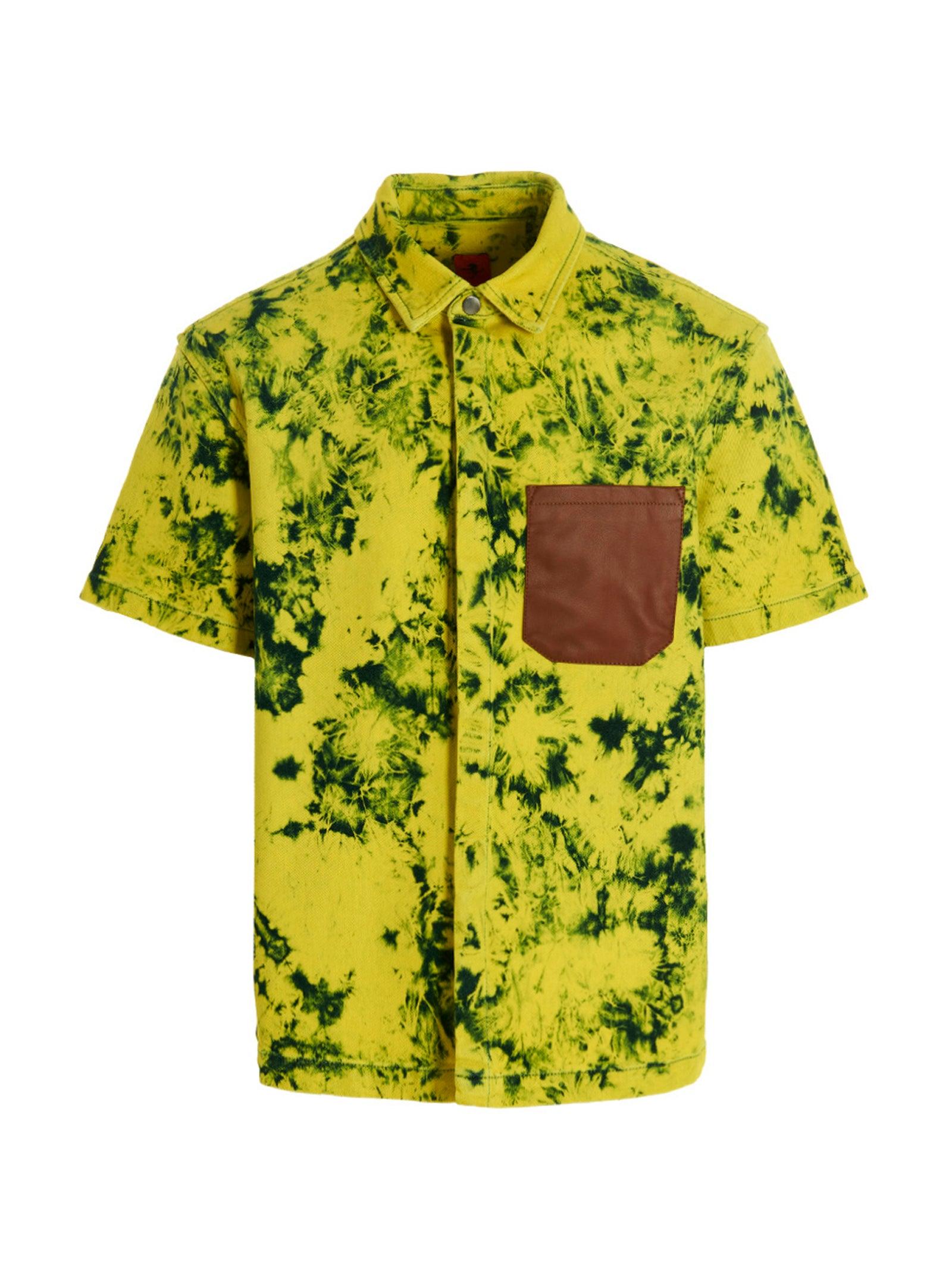Ferrari 'bleach & Dye' Shirt in Yellow for Men Lyst