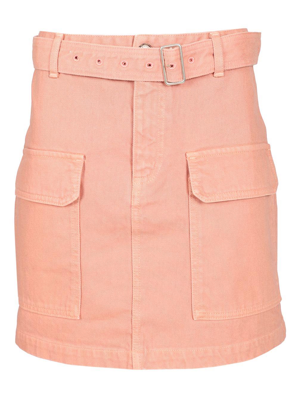 スカート MAISON KITSUNE Women Skirts NW01509WW0078 P245 Yellow セール】FLASH FOX MINI PLEATED SKIRT（スカート）｜Maison
