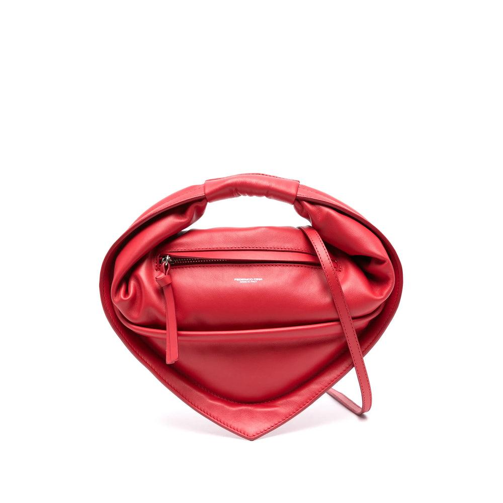 トートバッグ Federico Cina Heart-Shaped Red Lambskin Tote Bag Red FEDERICO CINA Tote bags for Women | Lyst