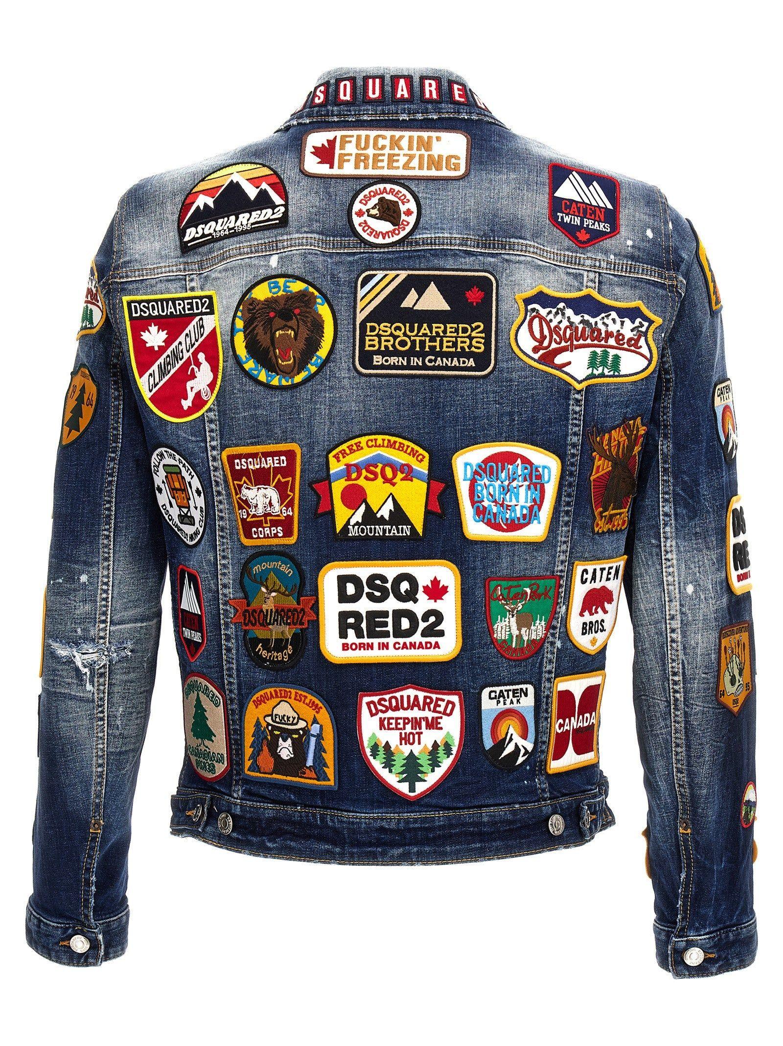 Dsquared denim 2025 jacket patches