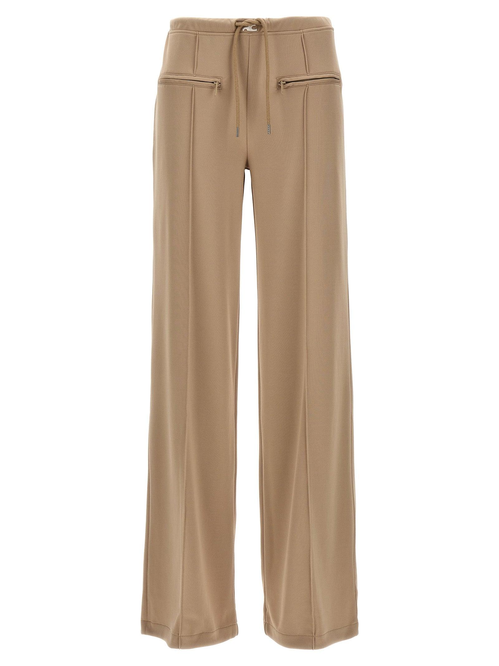 Courreges Interlock Tracksuit Baggy Pants in Natural | Lyst UK