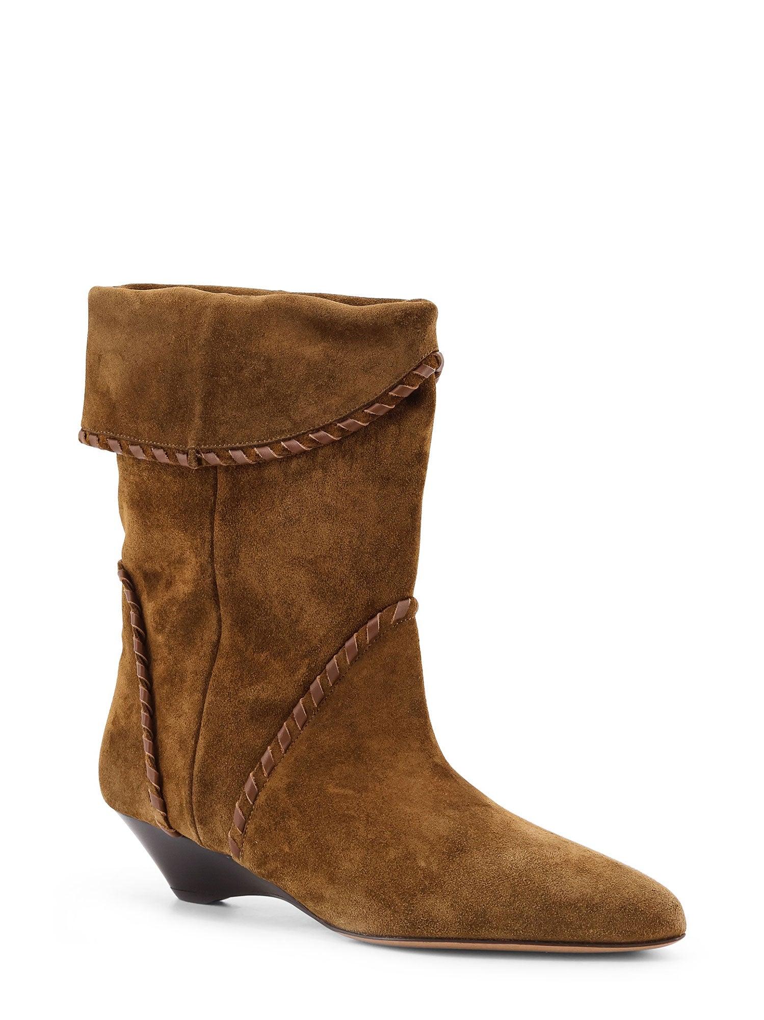 ショートブーツ・ブーティ ISABEL MARANT 'Staeni' ankle boots Brown WINKI BOOTS Woman burgundy | ISABEL MARANT Official online store