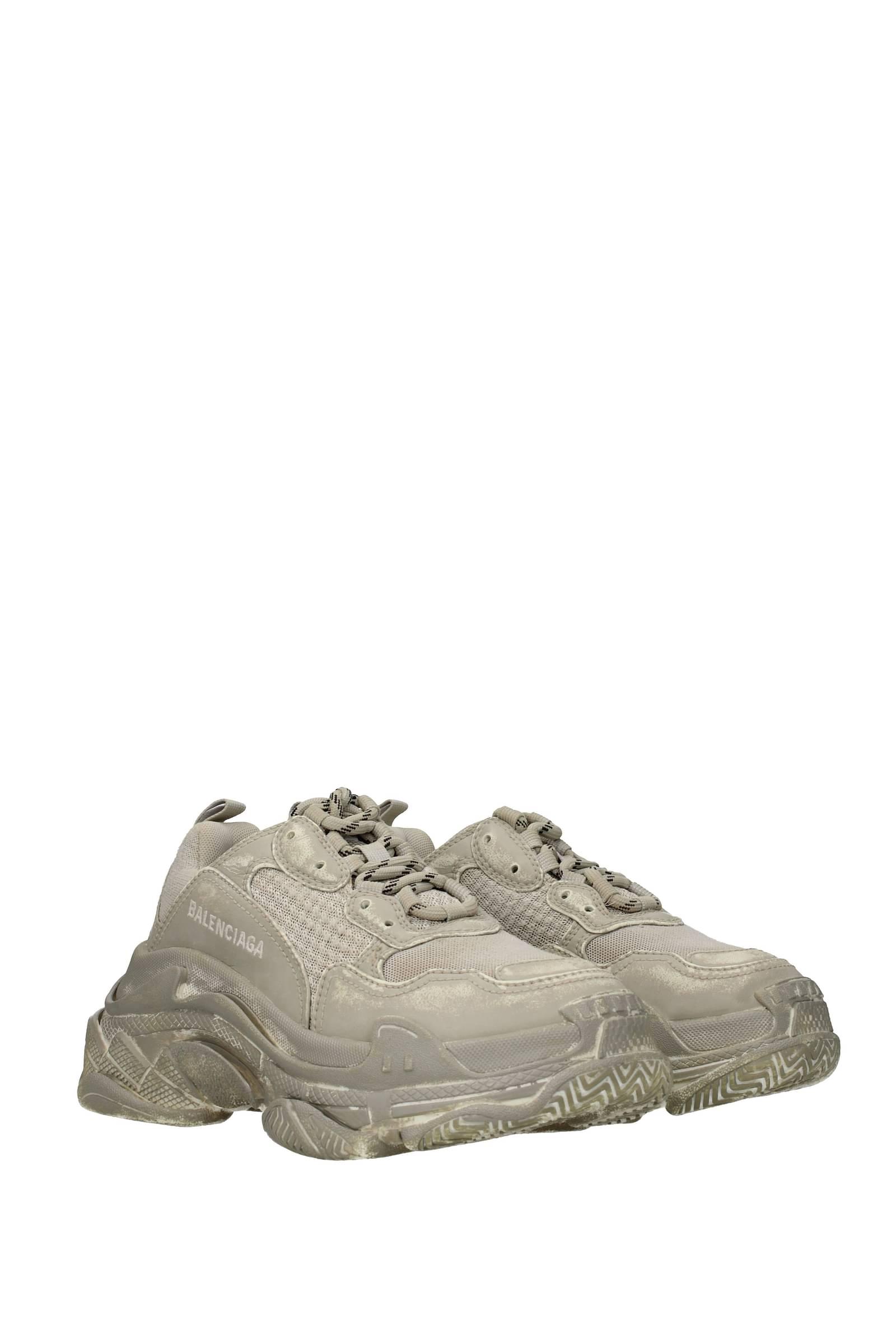 Balenciaga Sneakers Triple S Fabric Beige Light Sand in Gray | Lyst