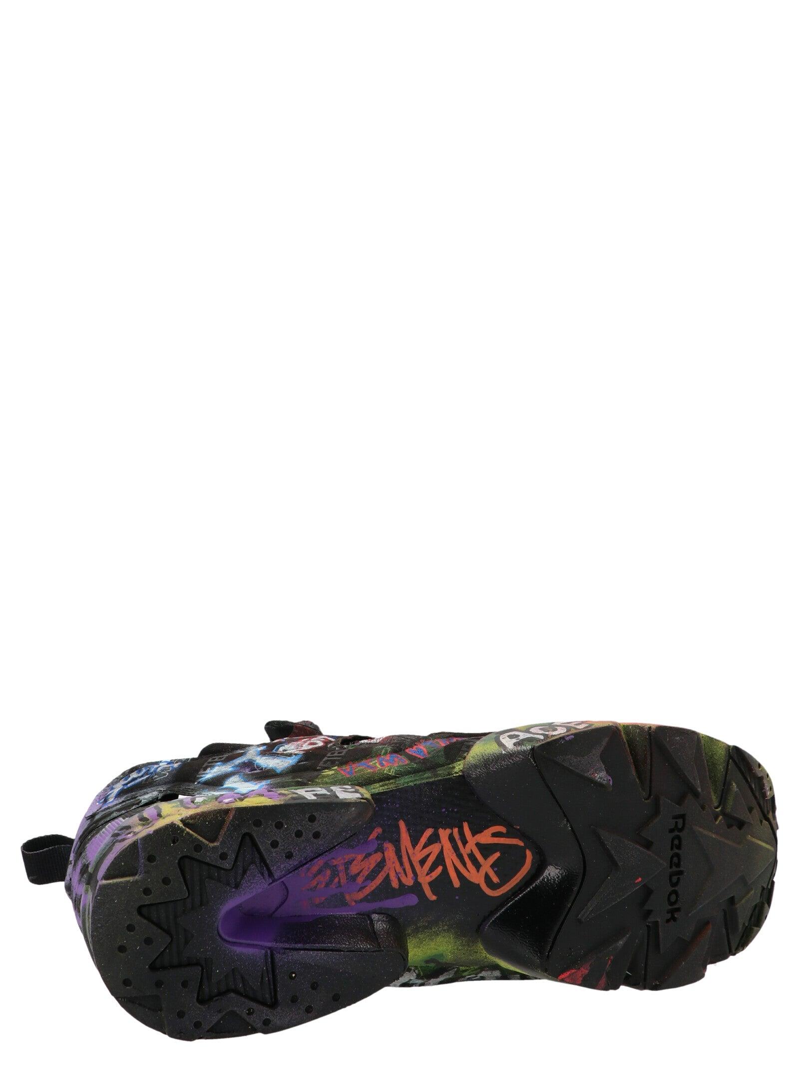 Vetements Graffiti Hand Painted Instapump Fury X Reebok Sneakers | Lyst