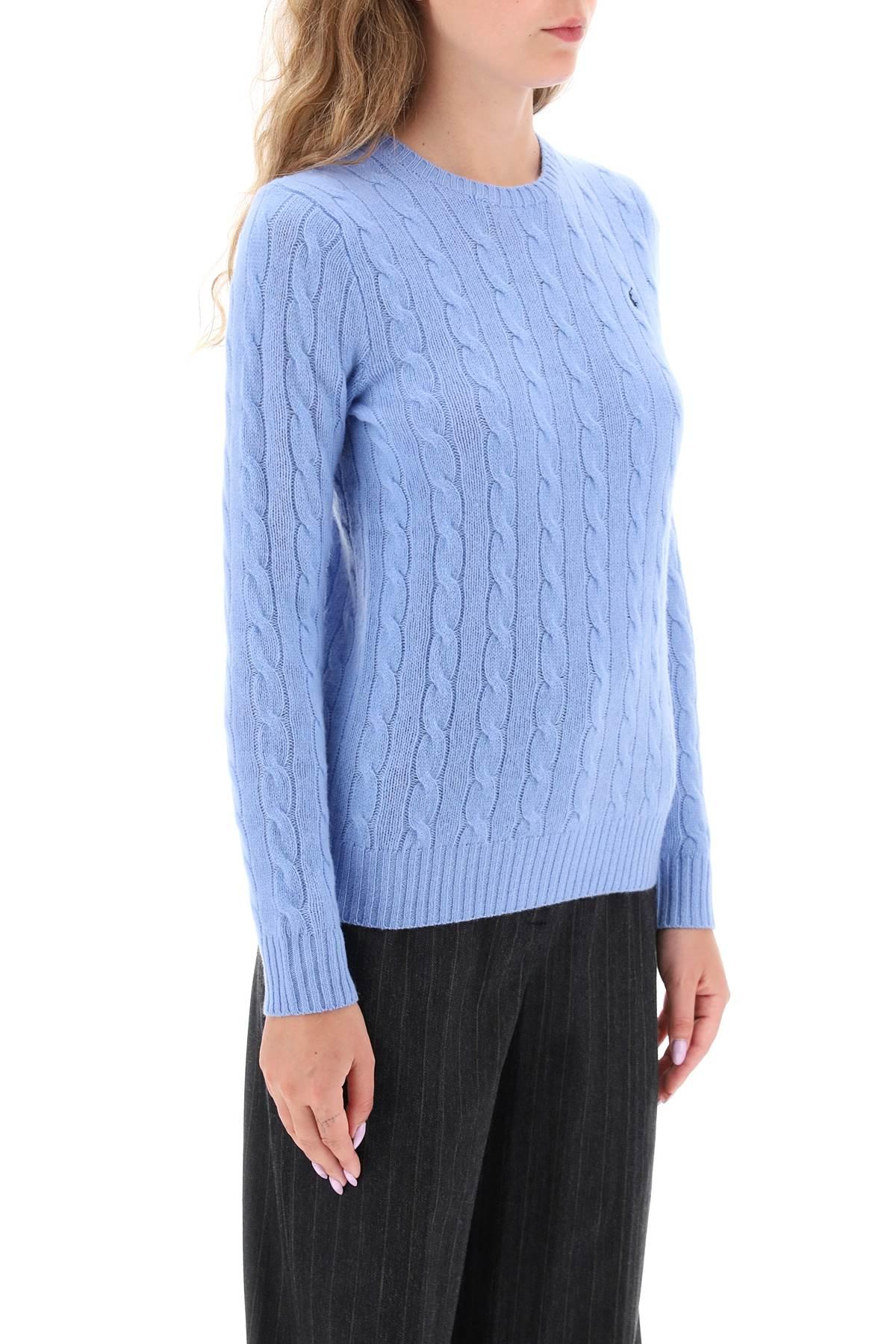Regnbue udføre stemme Polo Ralph Lauren Cable Knit Wool And Cashmere Sweater in Blue | Lyst