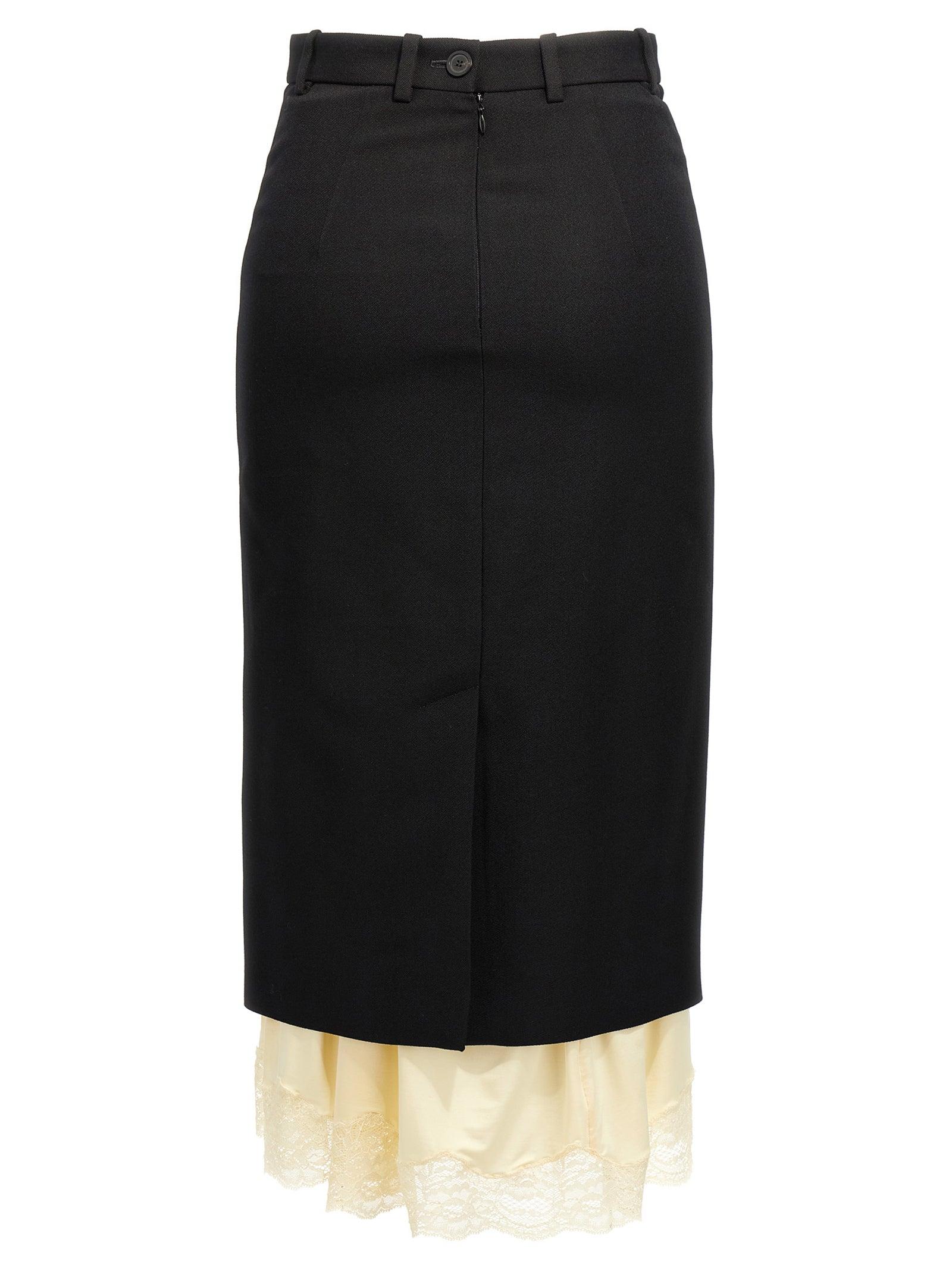 スカート BALENCIAGA 'Sartoriale Lingerie' skirt Balenciaga 'Sartoriale Lingerie' Skirt in Black | Lyst