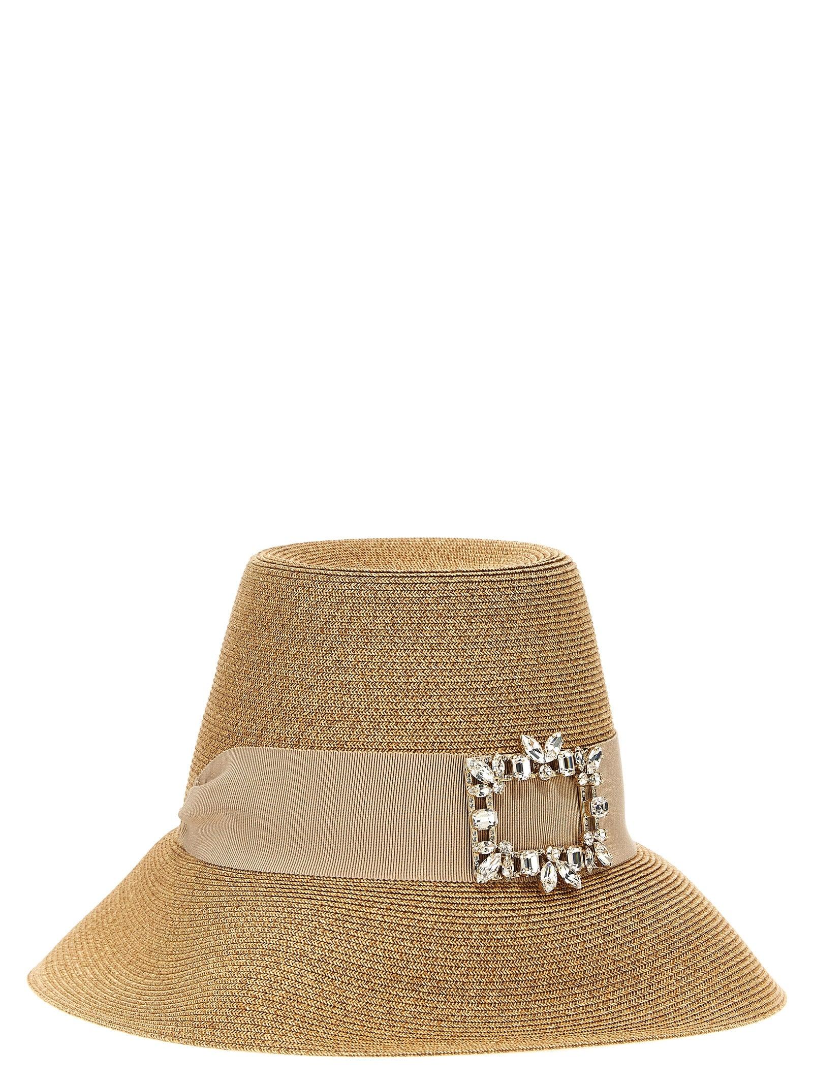 【関税込み】ROGER VIVIER BROCHE VIVIER' HAT Roger Vivier 'Broche Vivier' Hat in White | Lyst