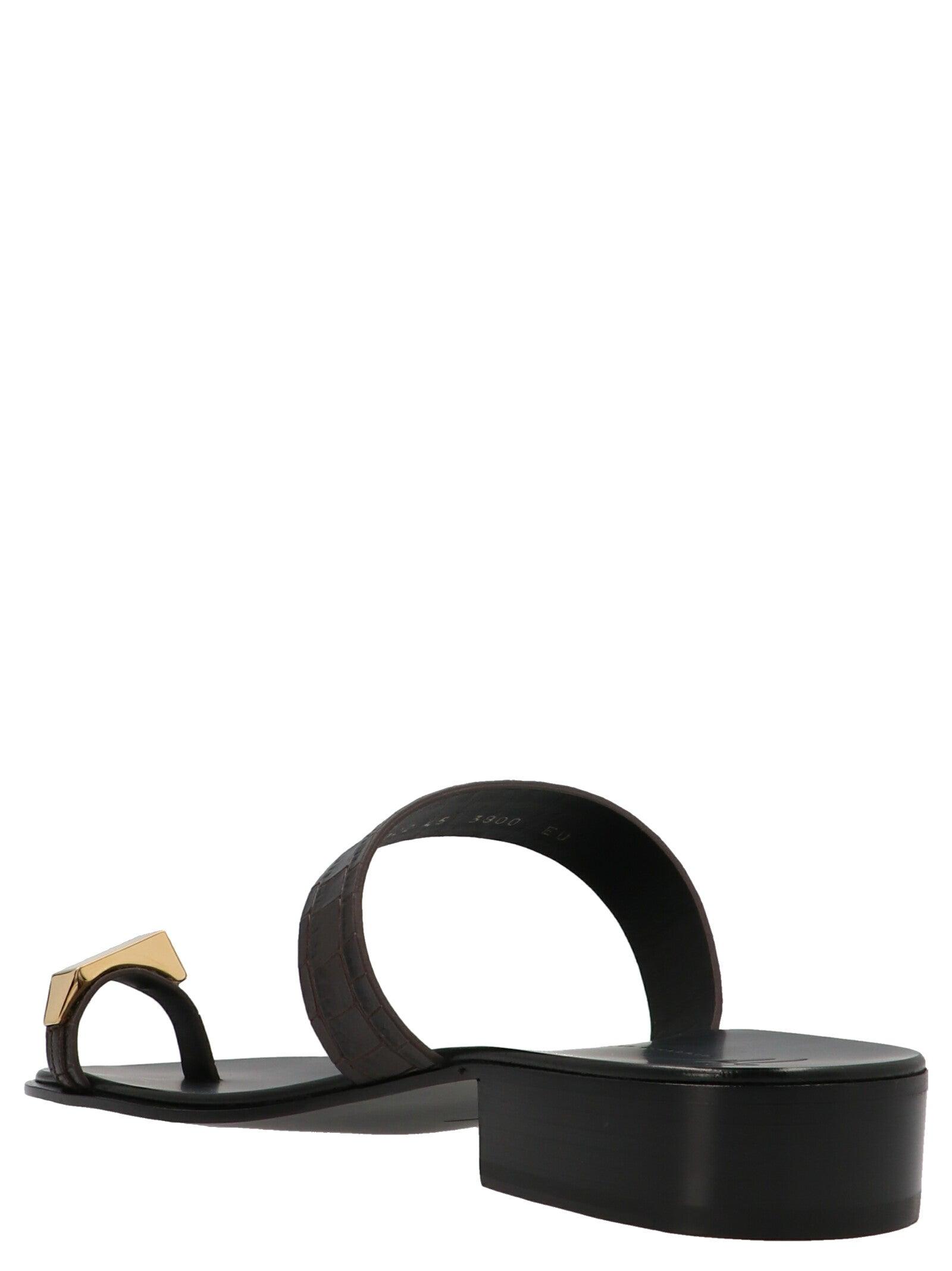 Giuseppe Zanotti 'vendri' Thong Sandals in Black for Men | Lyst