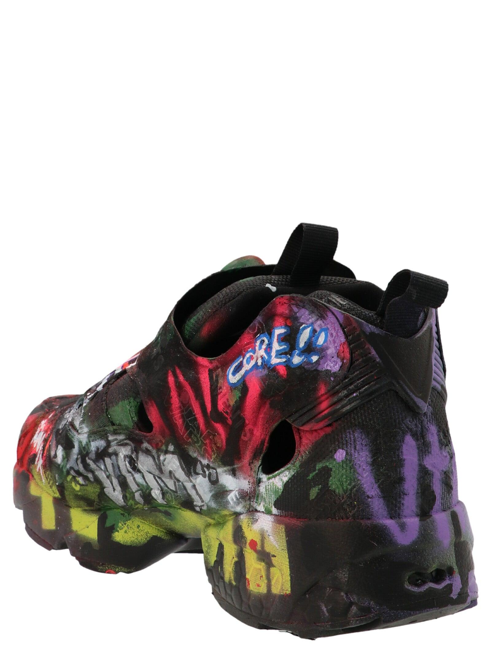 Vetements Graffiti Hand Painted Instapump Fury X Reebok Sneakers | Lyst
