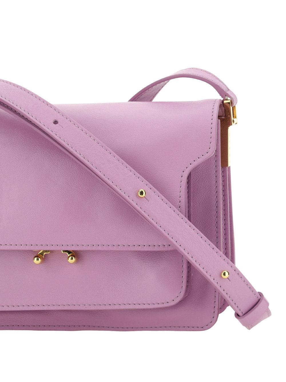 Marni Purple EW Trunk Shoulder Bag