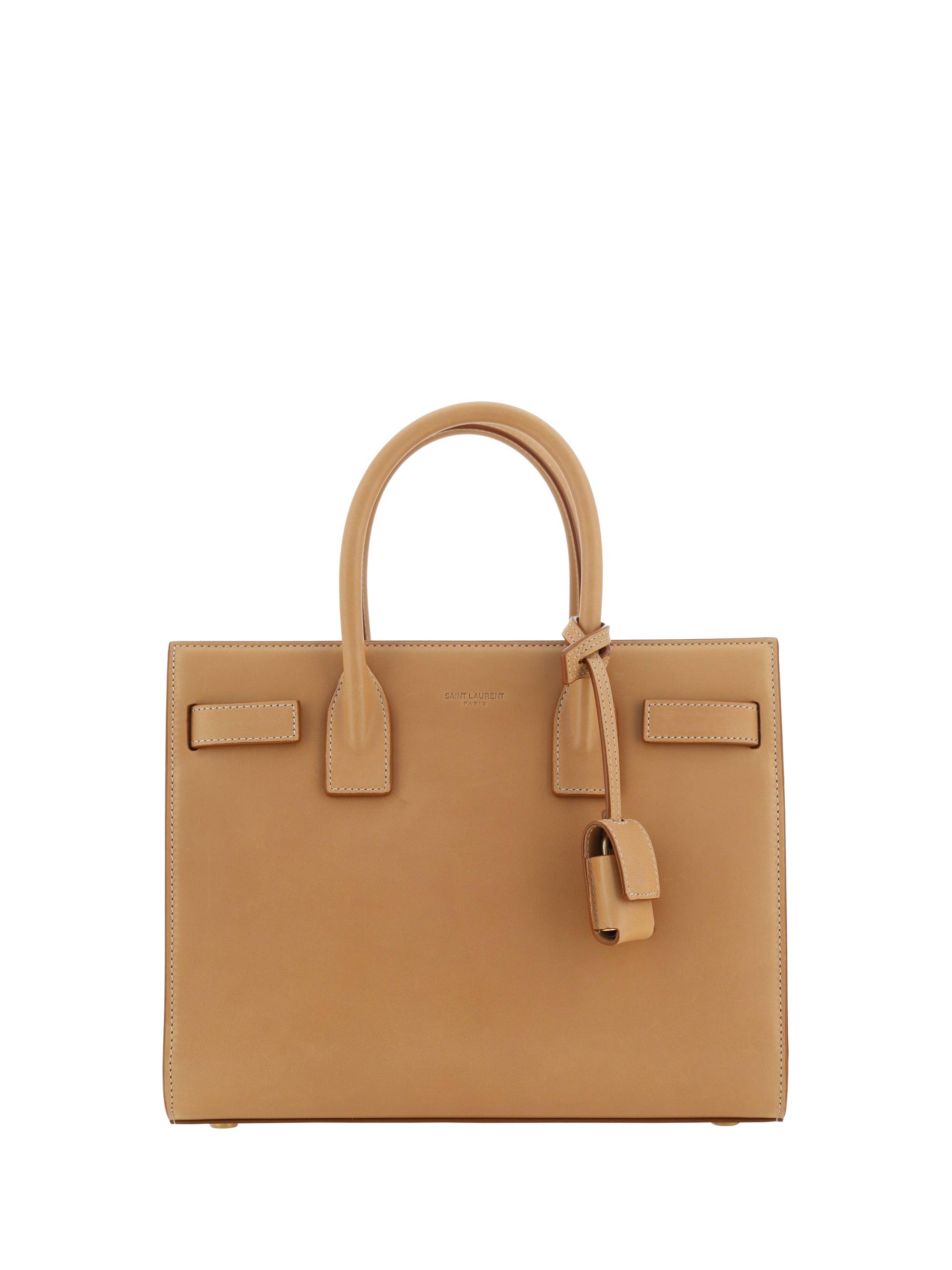 Saint Laurent Borsa A Mano in Natural Lyst