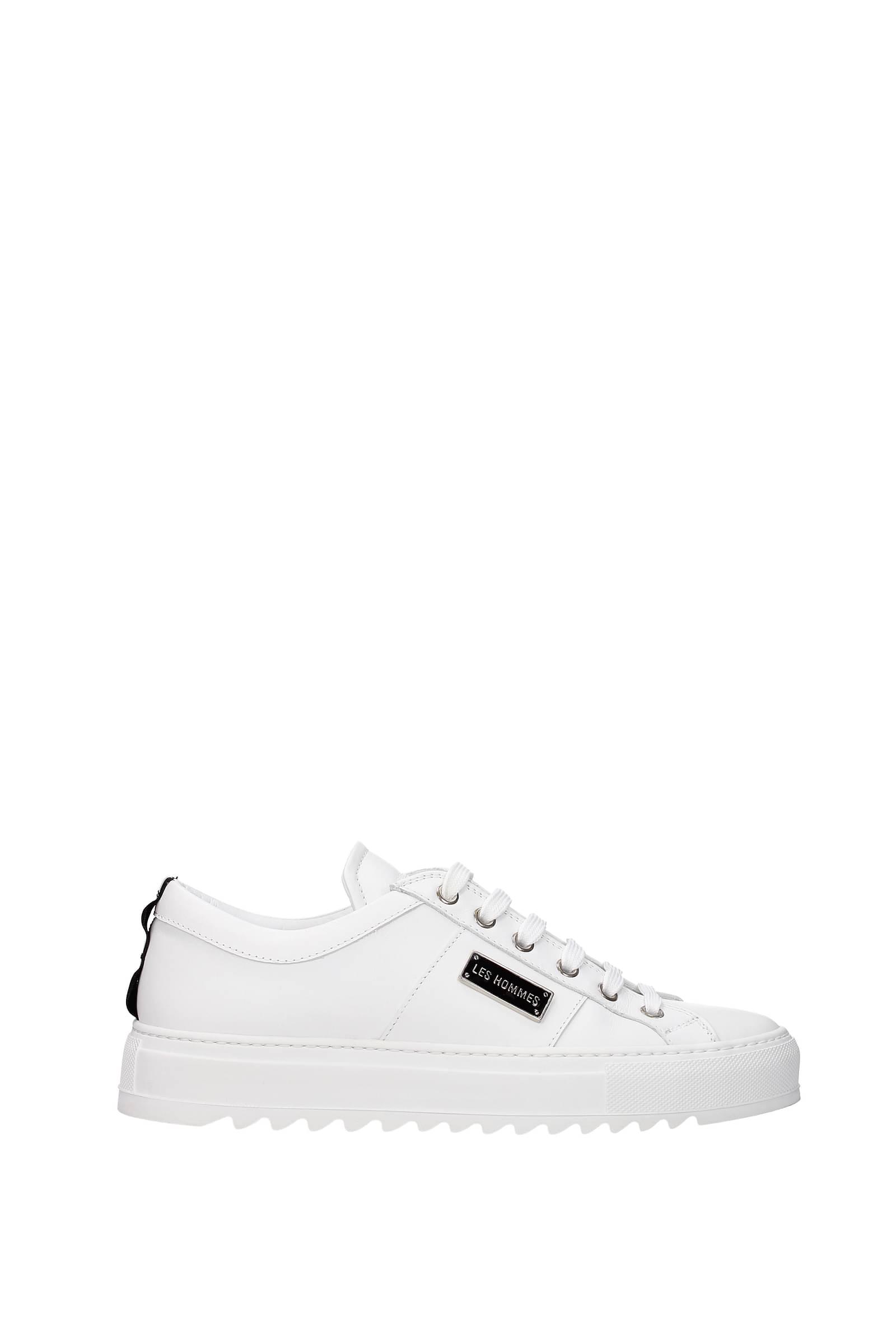 Les Hommes Sneakers Leather White | Lyst