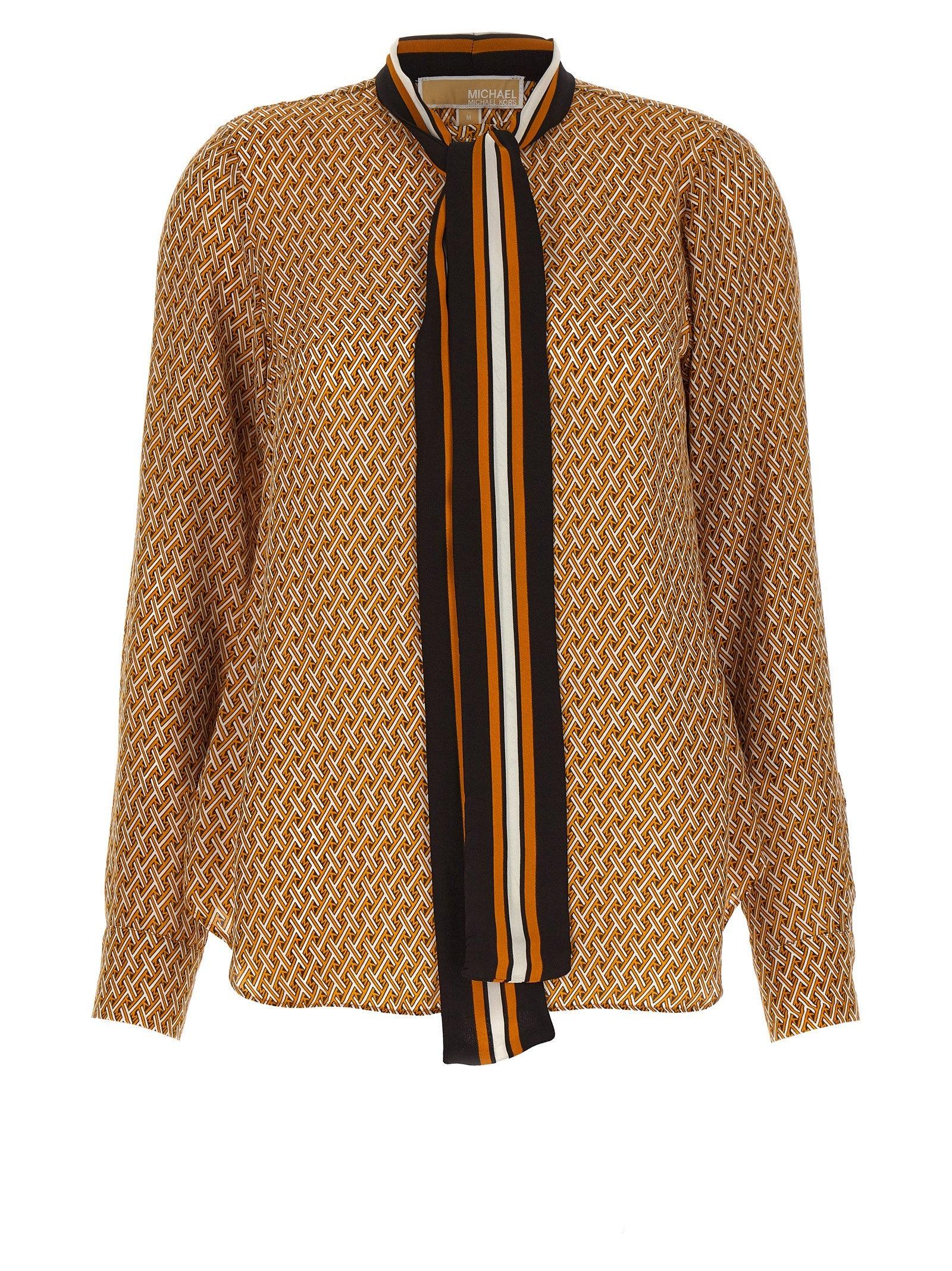 Michael Kors Collection leopard-print silk shirt - Grey