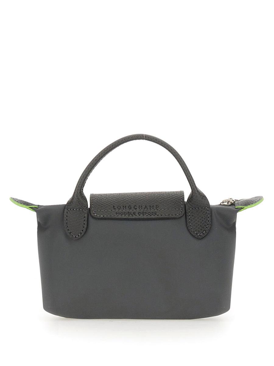 トートバッグ Longchamp LE PLIAGE CLUTCH BAG WITH HANDLE (34175 089P99) Le Pliage Original Pouch with handle Black - Recycled canvas
