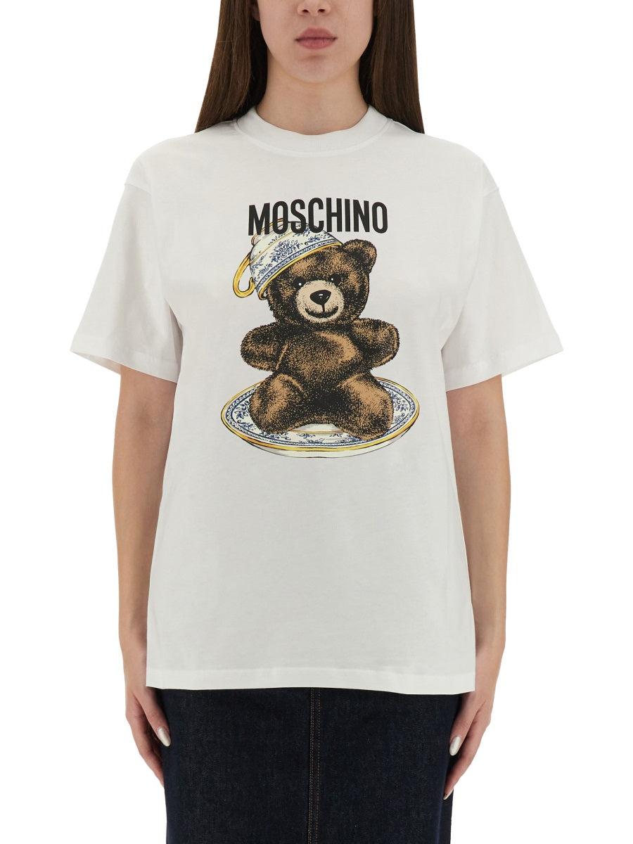 【関税込み】Moschino ブラック  刺繍 Tシャツ Moschino T Shirt Black Mens Moschino