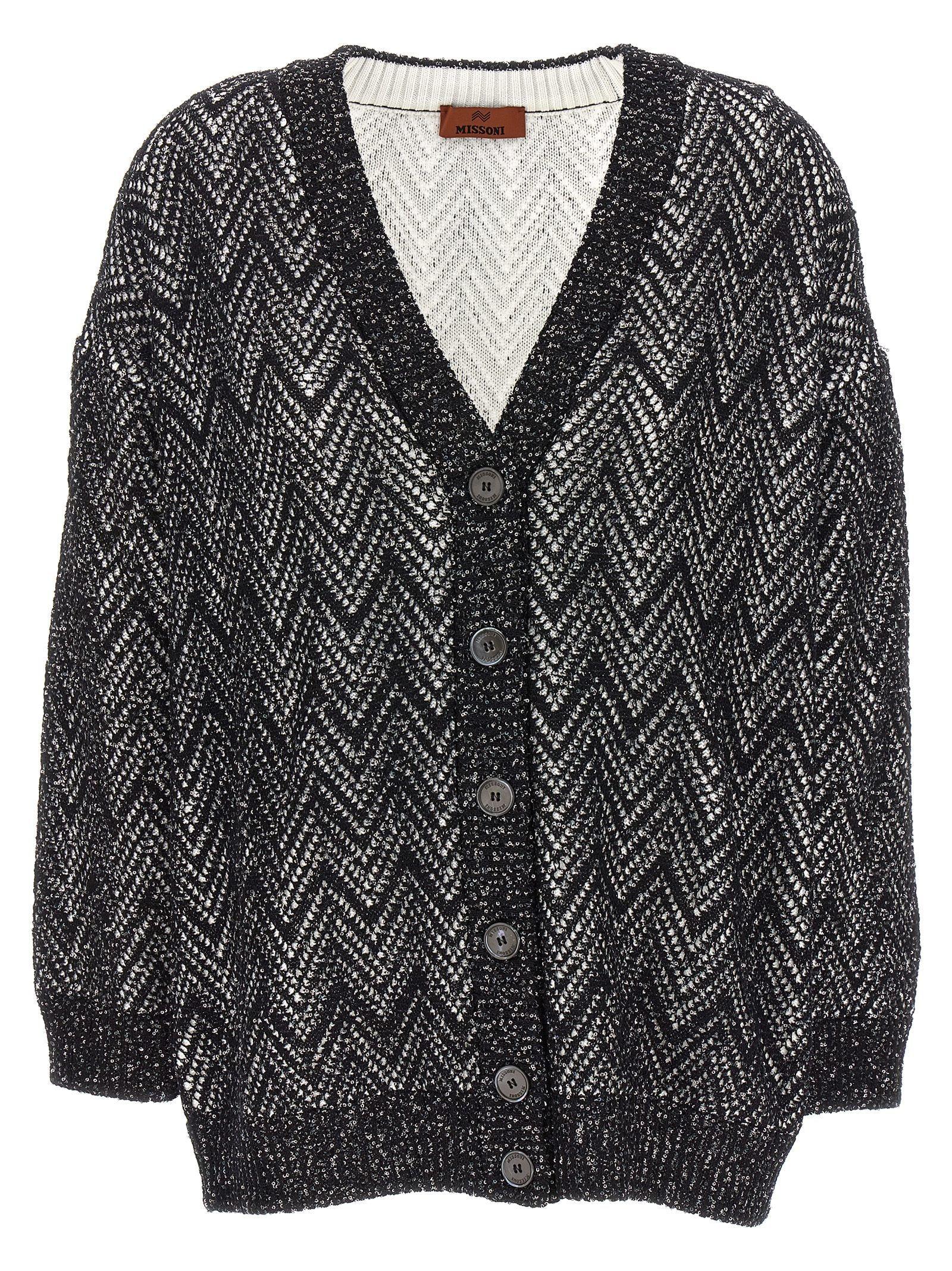 Black sequin cardigan hot sale sweater