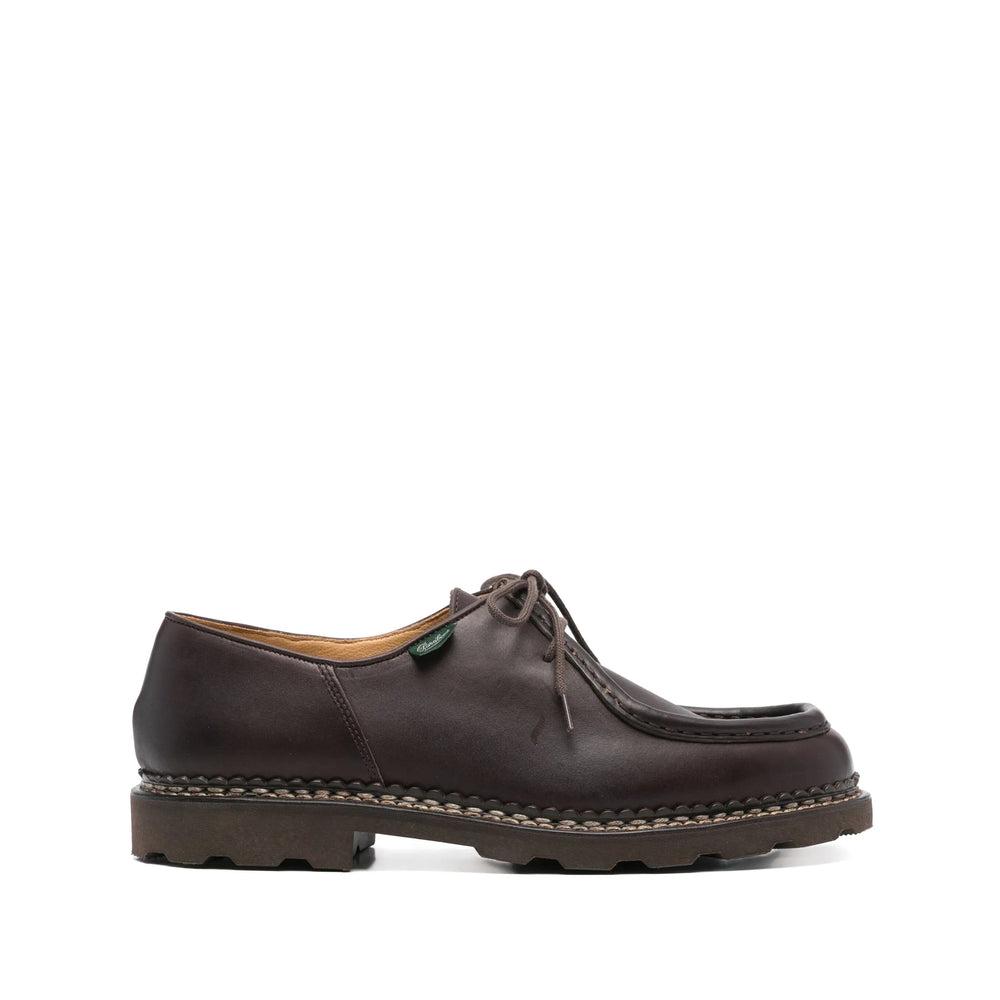 スニーカー Paraboot Brown Derby Sneakers With Norwegian Welt Paraboot Brown Derby Sneakers With Norwegian Welt