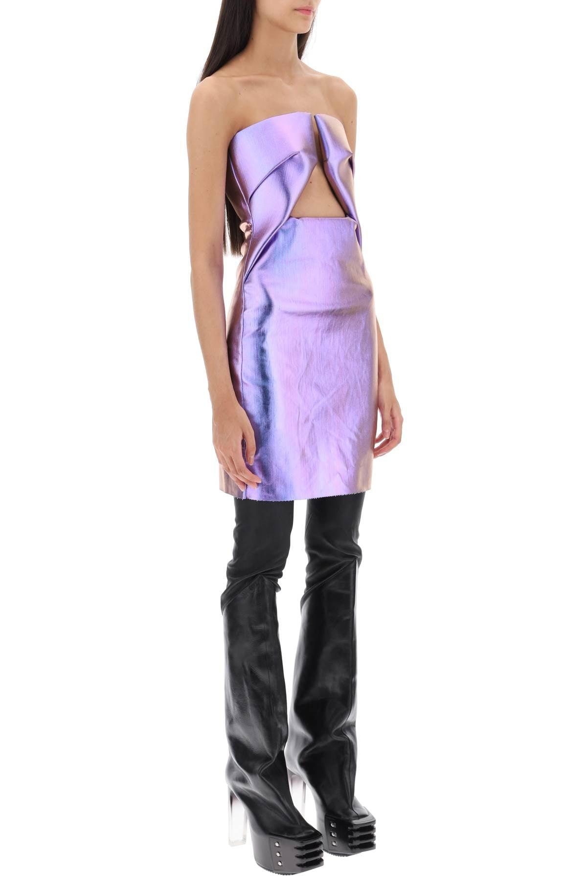 リックオウエンス Rick Owens Prong Jersey Mini Dress Rick Owens Jersey Prong Mini Dress | Black | FARFETCH
