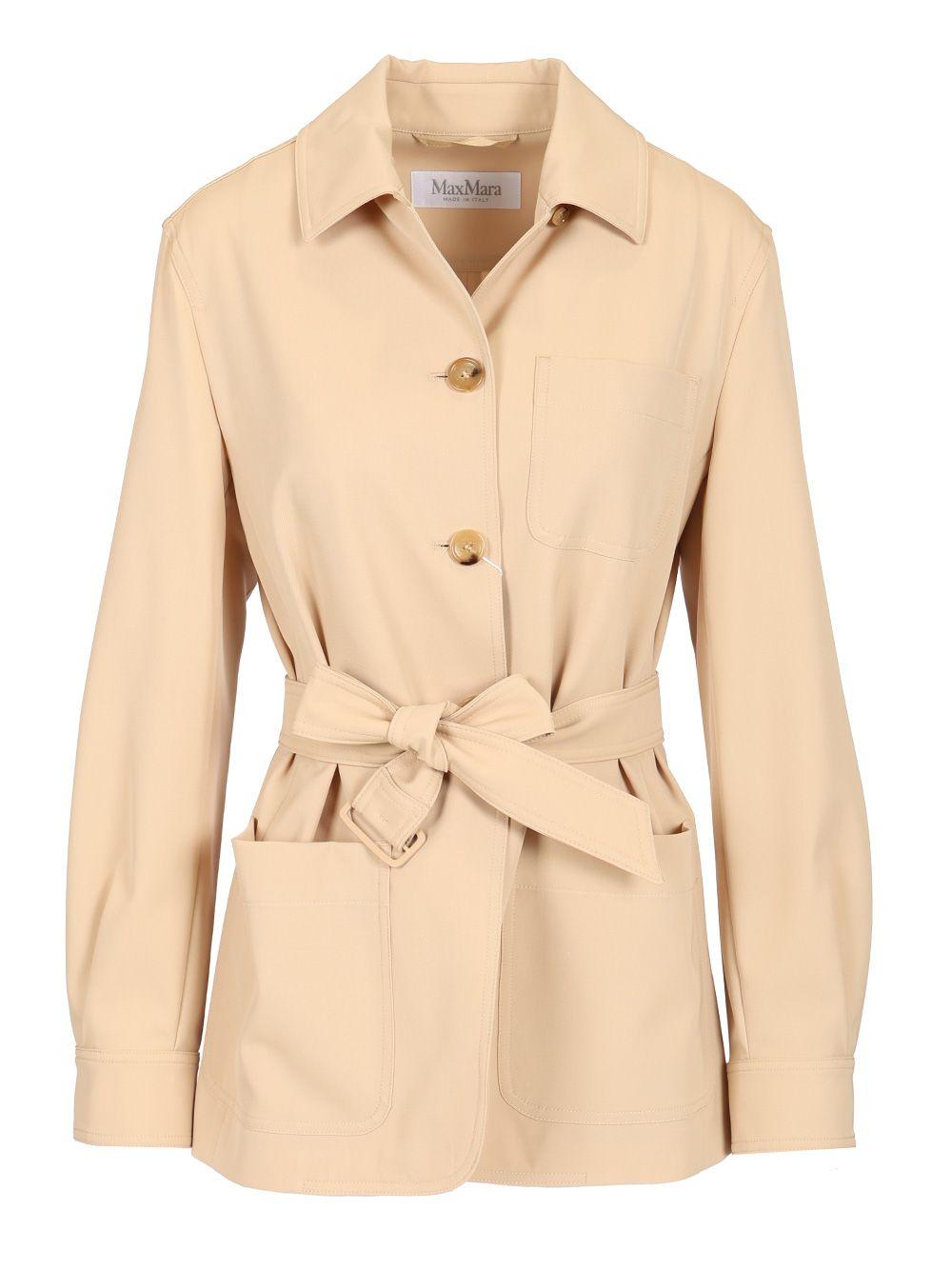Max Mara★Short safari jacket Max Mara Short Safari Jacket Jackets in Natural | Lyst