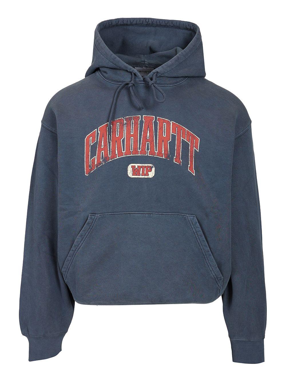 Carhartt Hooded Library Sweat Sweatshirts in Blue for Men | Lyst