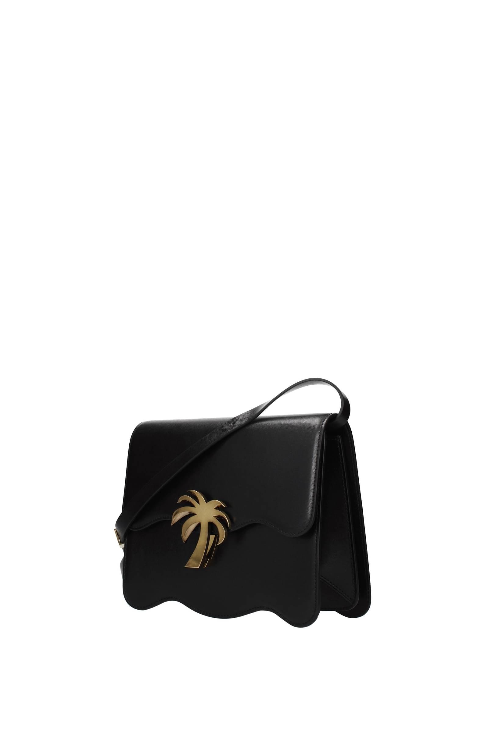 Palm Angels Crossbody Bag Palm Beach Leather Black | Lyst