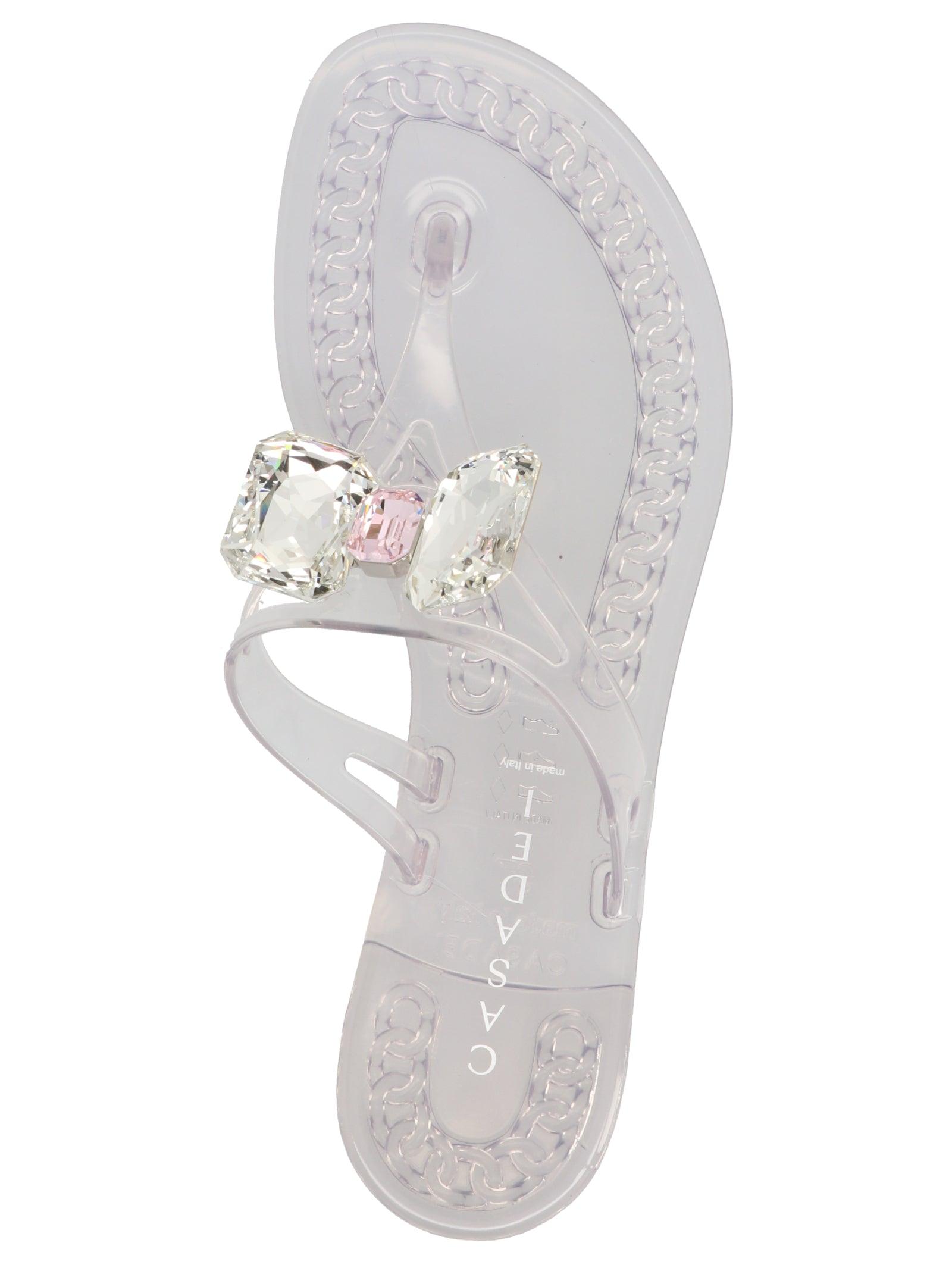 Casadei Jelly Sandals in White Lyst