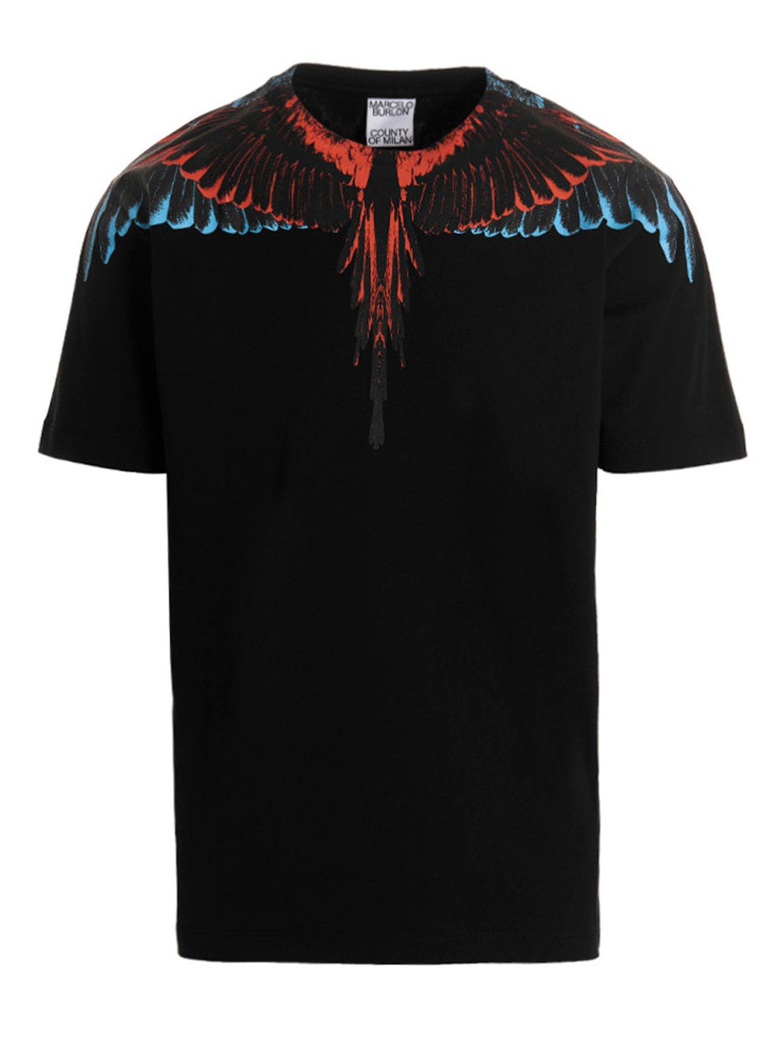 Marcelo Burlon Icon Wings Regular T-shirt in Black for Men | Lyst