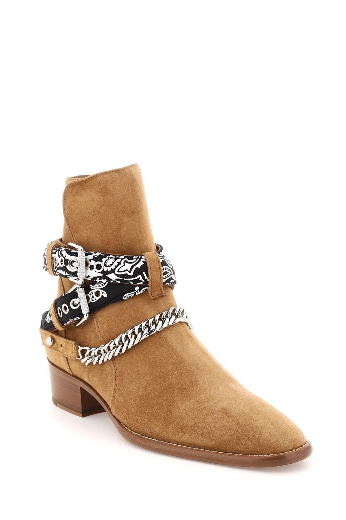 Amiri Bandana Buckle Boots in Brown for Men Lyst