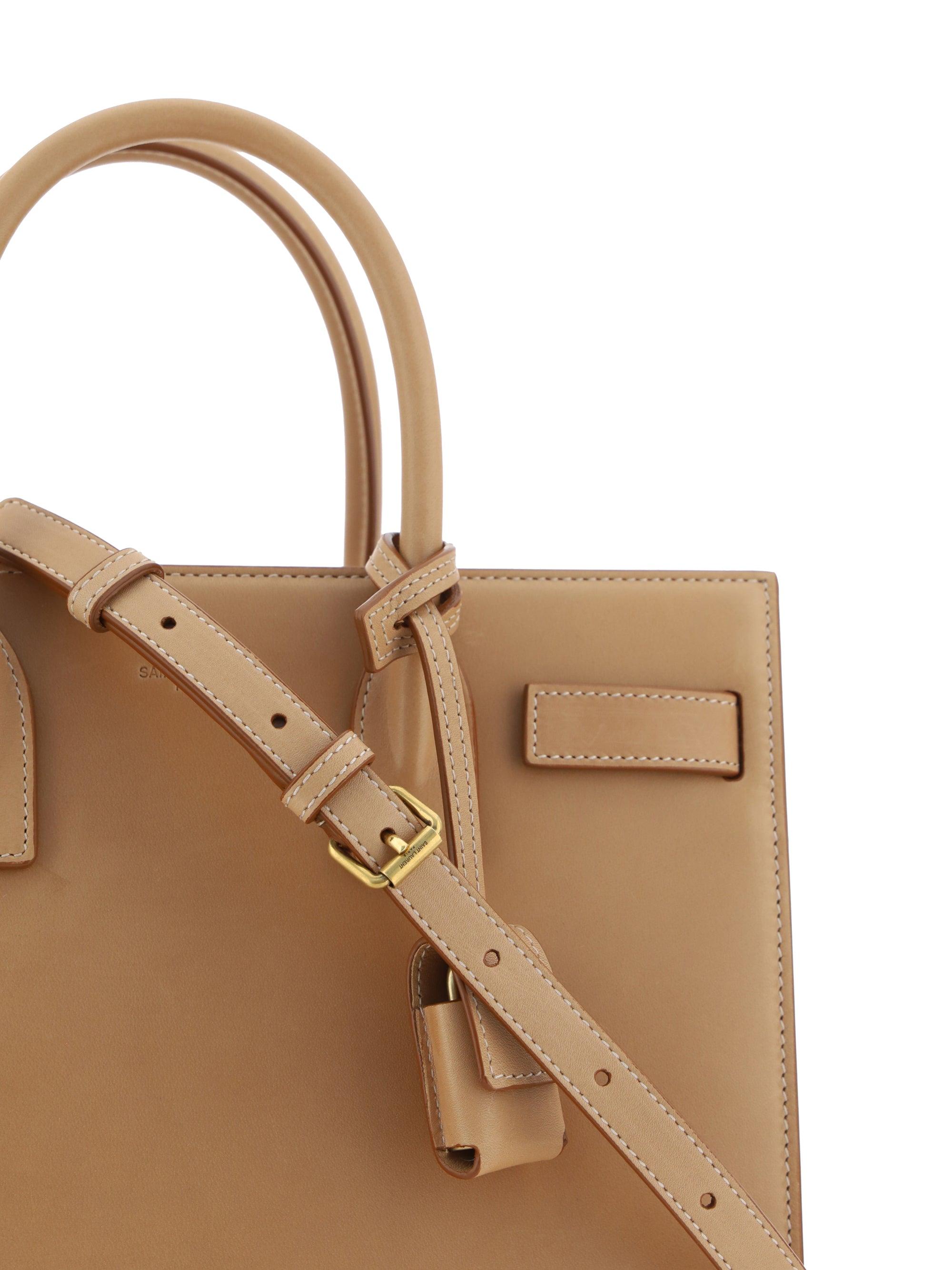Saint Laurent Borsa A Mano in Natural Lyst