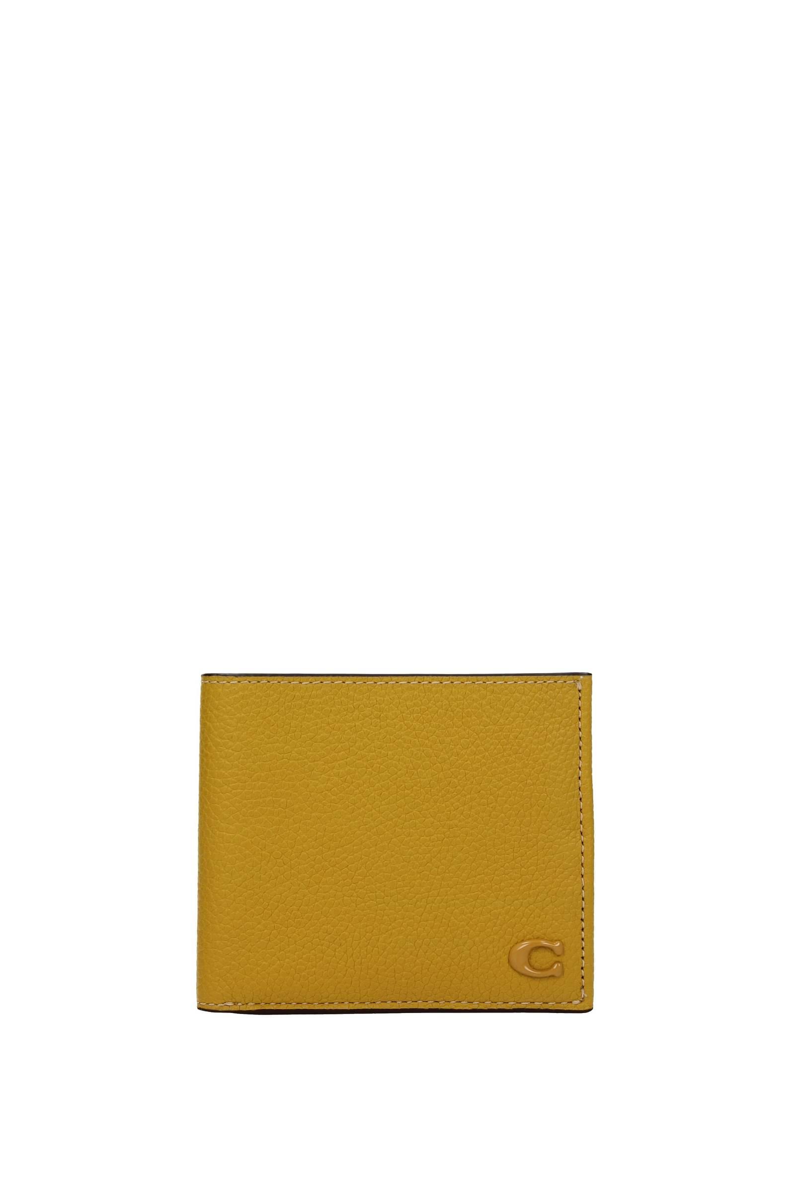 Wallets Leather Mustard