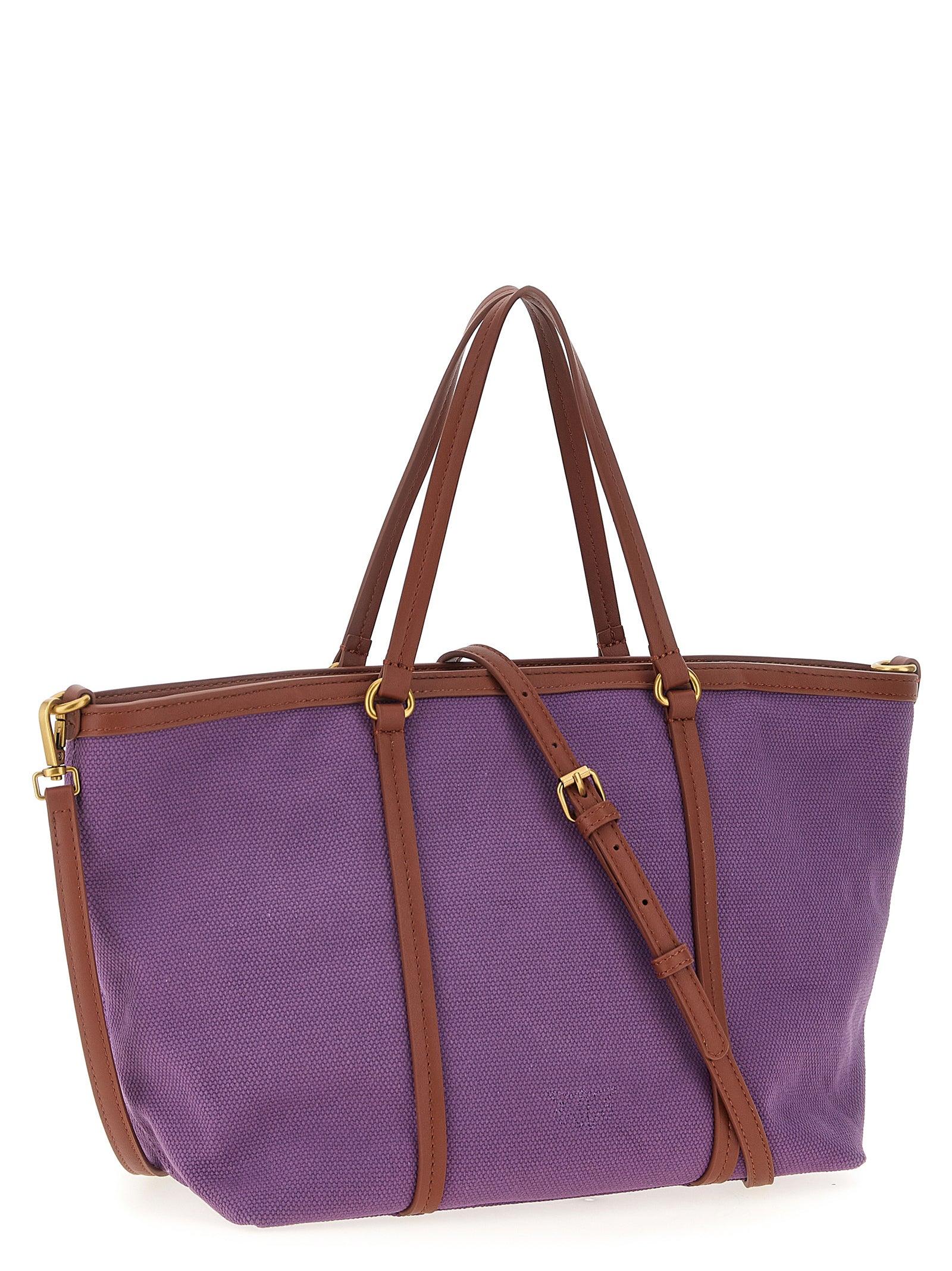 トートバッグ PINKO 'Miranda' small shopping bag Purple Pinko 'Miranda' Small Shopping Bag in Purple | Lyst