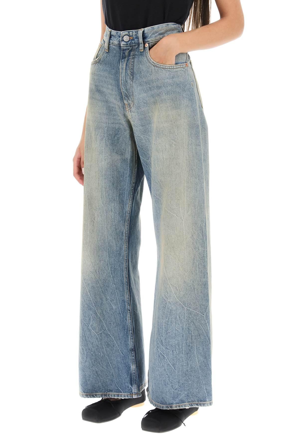 MM6 by Maison Martin Margiela Oversized Flared Jeans in Blue | Lyst