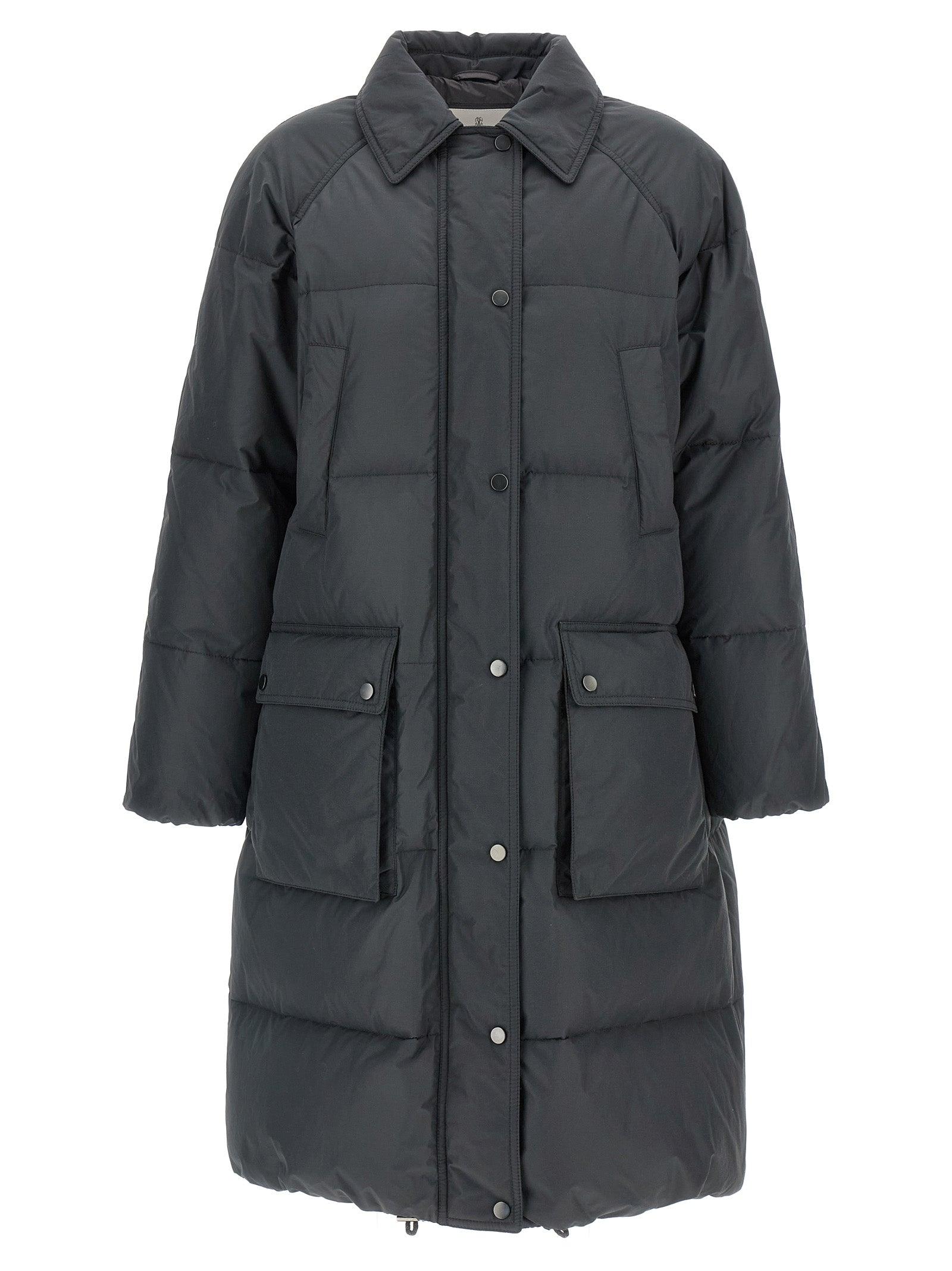 ブルゾン BRUNELLO CUCINELLI 'Shiny Zipper Pull' bomber jacket Brunello Cucinelli Men's Nylon-Silk Full-Zip Bomber Jacket