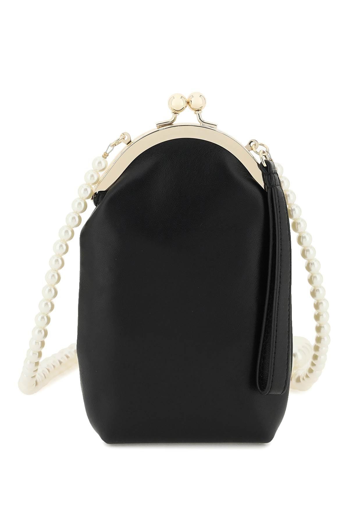 Simone Rocha Imone Rocha Nappa Leather Crossbody Bag in Black | Lyst
