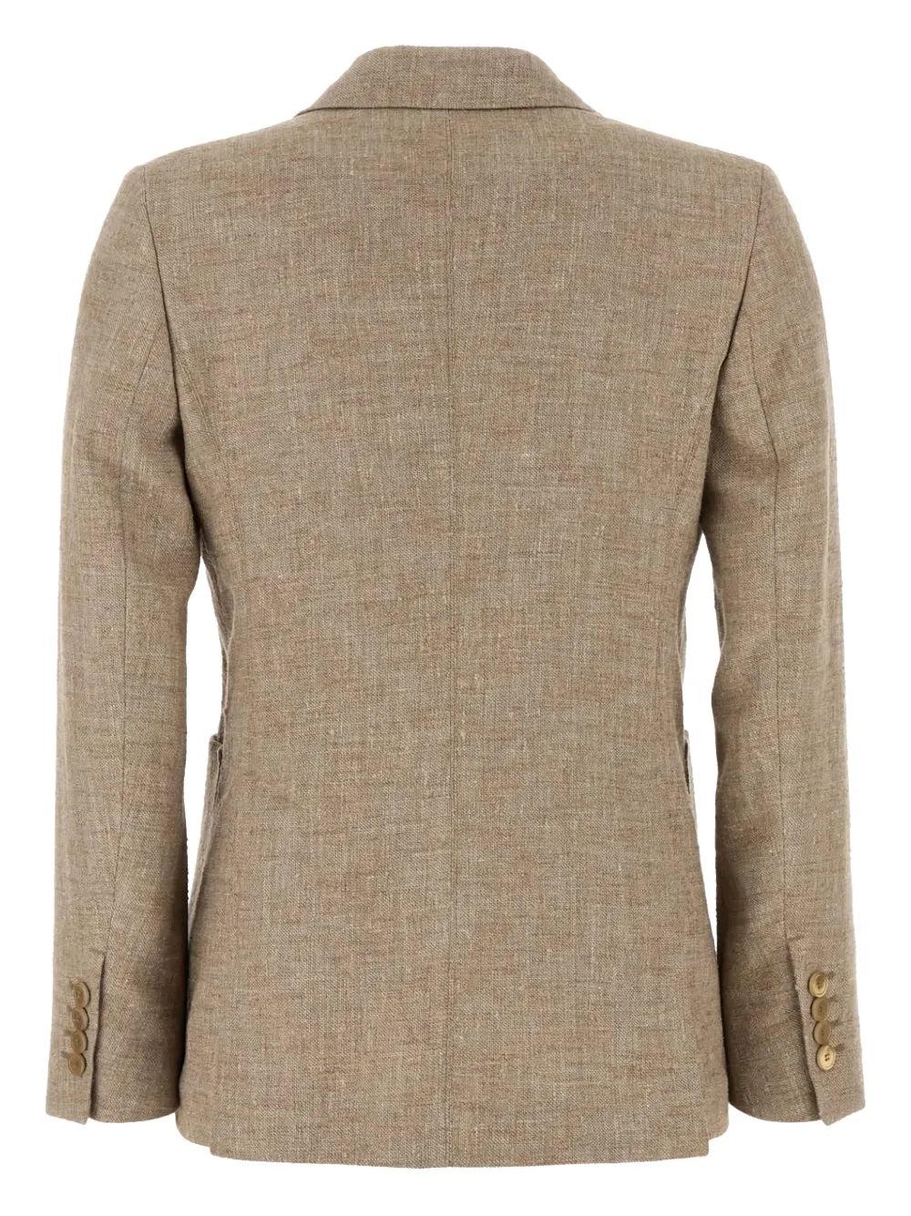 【関税&送料込】Max Mara Cappuccino Linen Blend Targa Blazer Max Mara TARGA LINEN BLAZER $1,522.32 USD - Biffi Boutiques