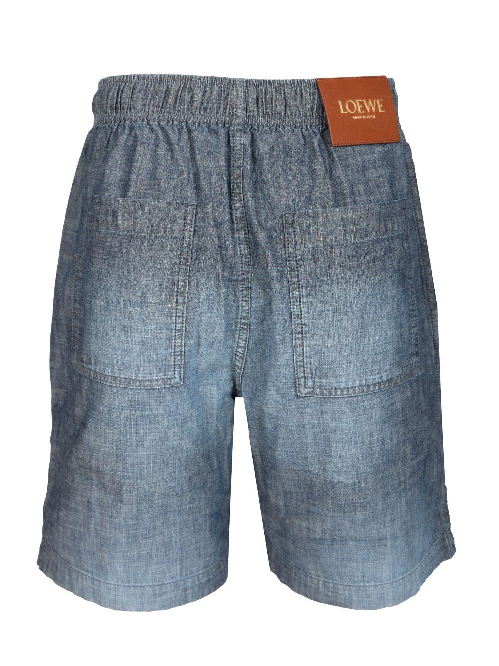 ハーフ・ショートパンツ Loewe Denim Blue Chambray Bermuda Shorts Loewe Shorts for Men | Online Sale up to 49% off | Lyst