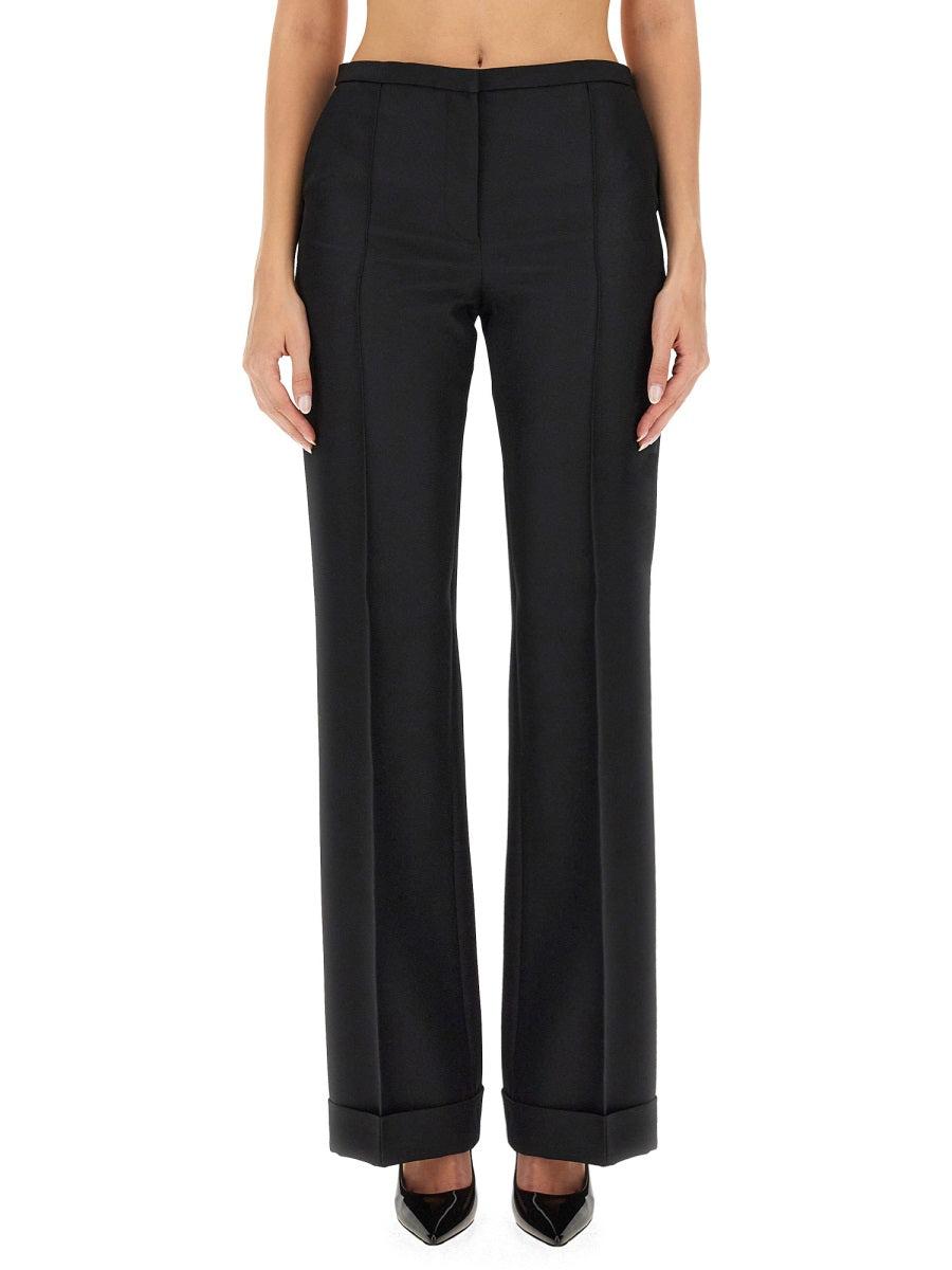 パンツ Philosophy Pleated pants Philosophy Satin Print Pleated Pants Brown/Green - 2the