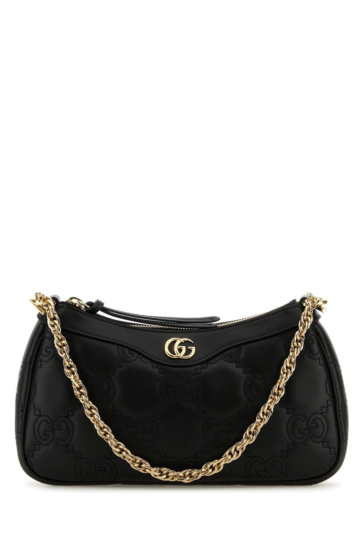 Gucci Leather Lion Gg Handbag in Black Lyst